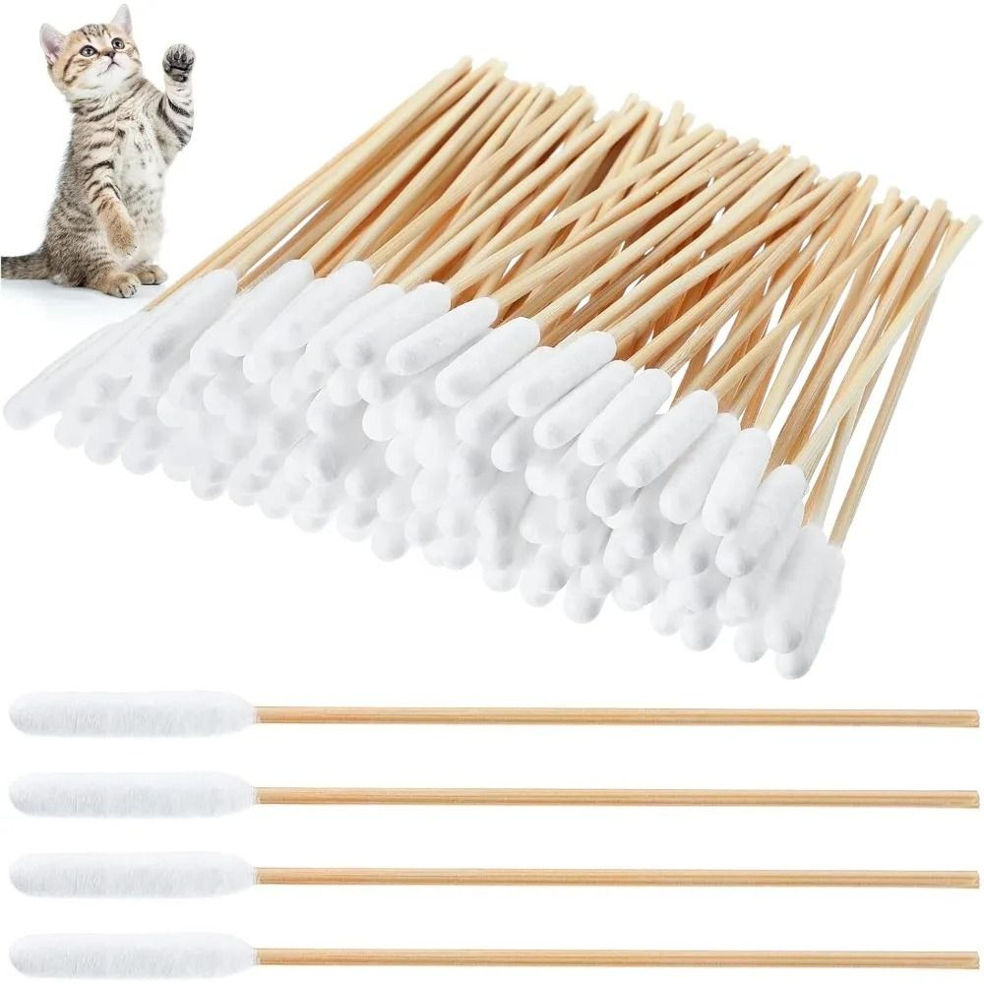 Professional Bamboo Pet Ear Cleaning Swabs For Cats  Dogs 8
