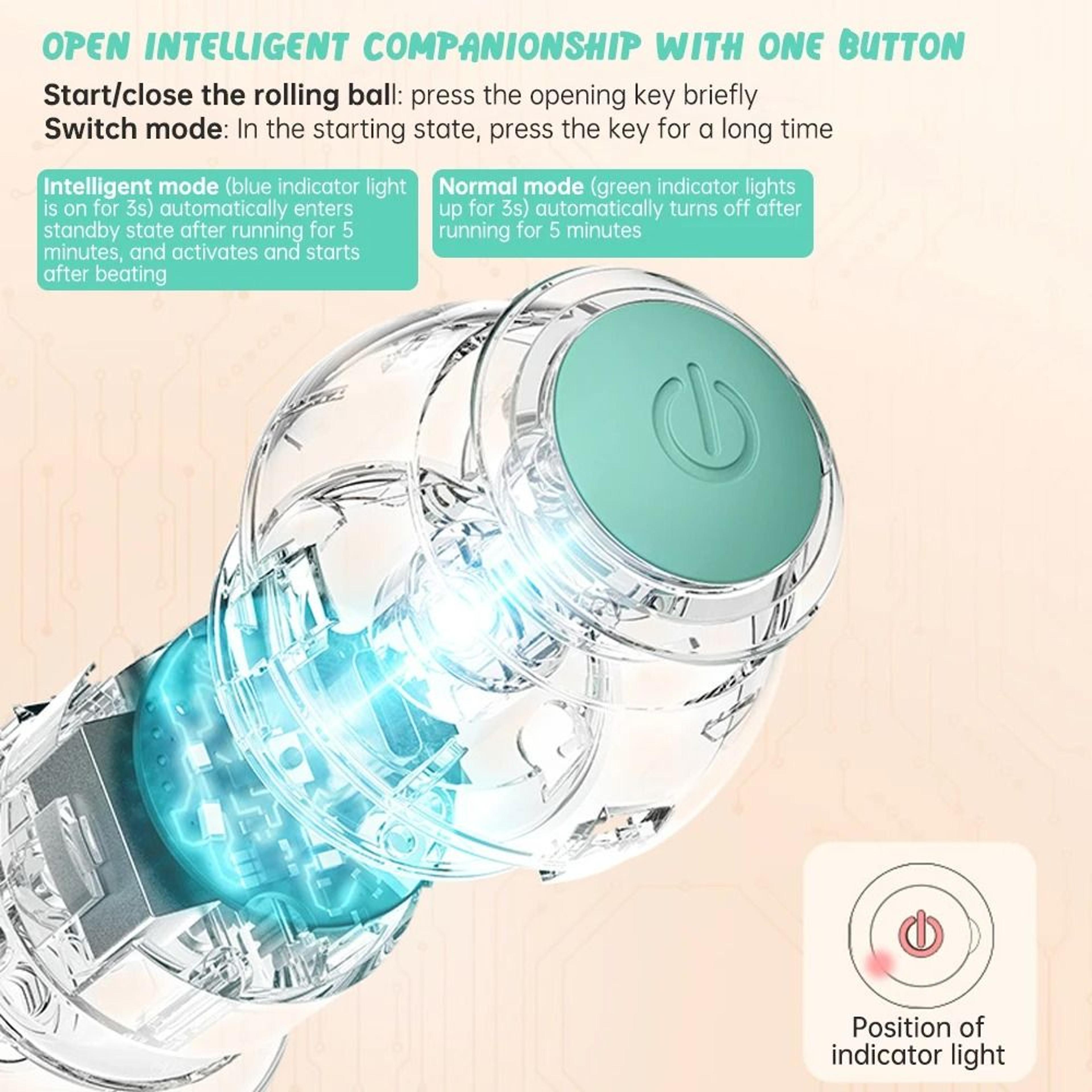 Interactive Smart Rolling Cat Ball Toy For Indoor Cats 3