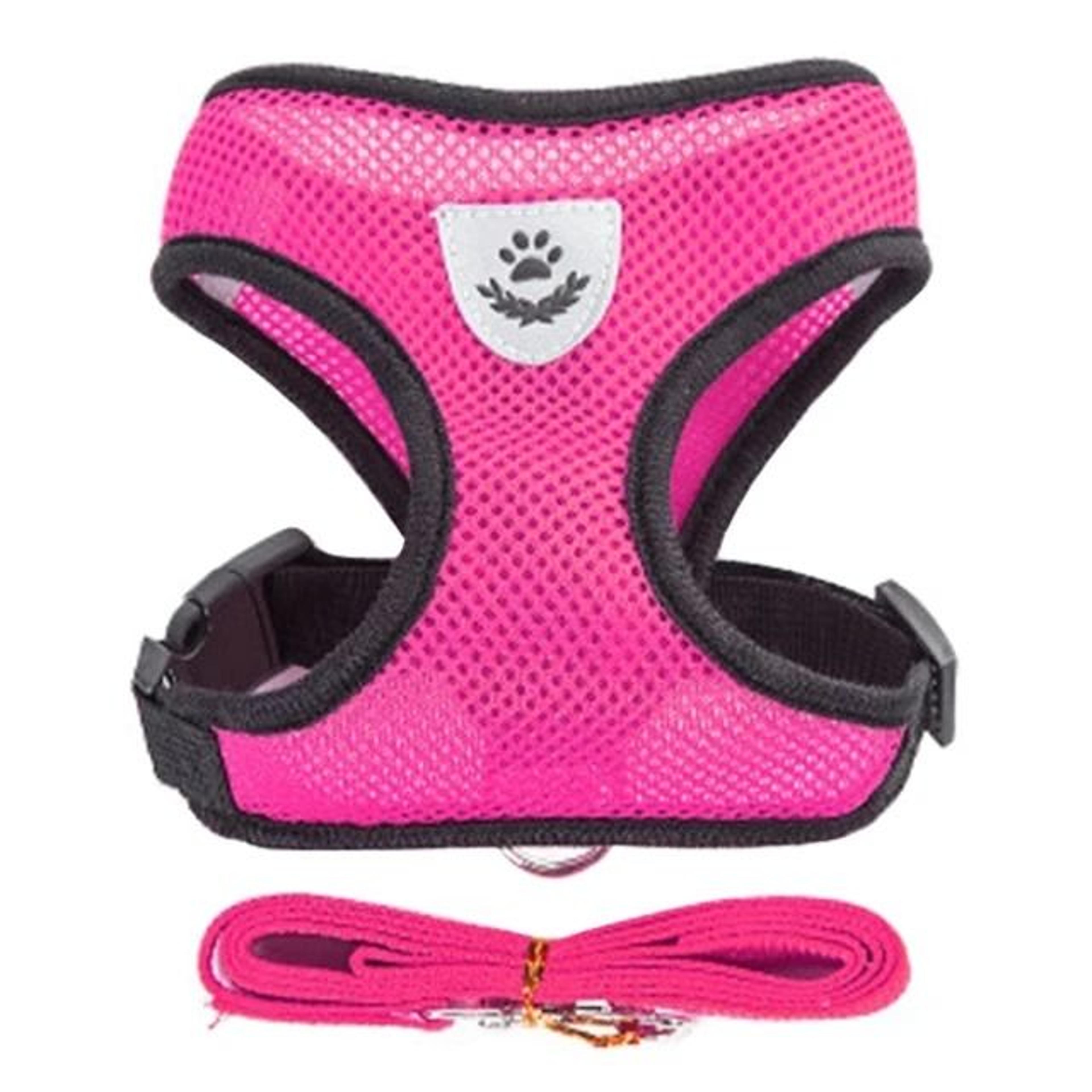 Soft Breathable Adjustable Pet Harness  Leash Set For Small And Medium Dogs  Cats 11