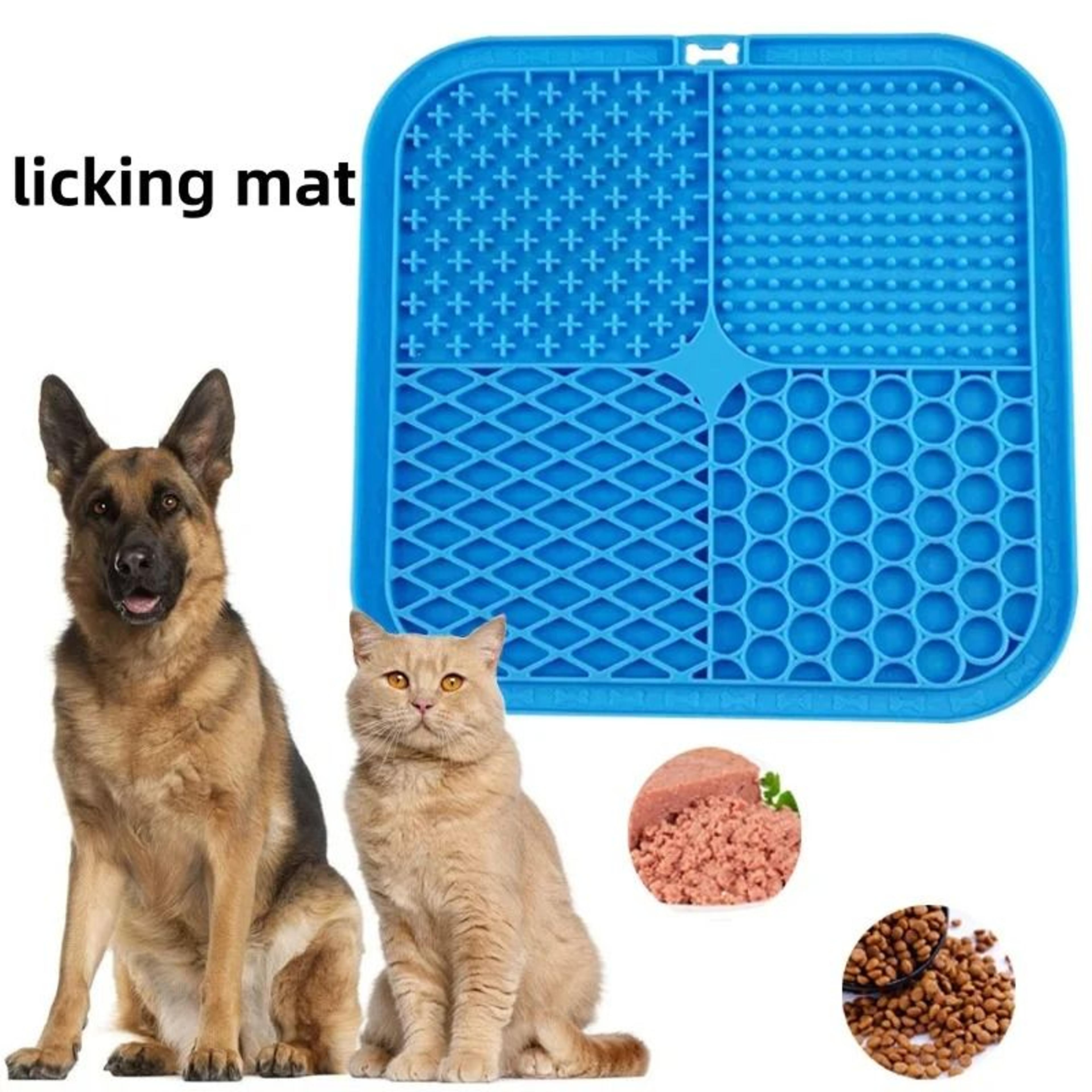 Silicone Dog Lick Mat Slow Feeder With AntiSlip Suction Cups For Dogs  Cats 1