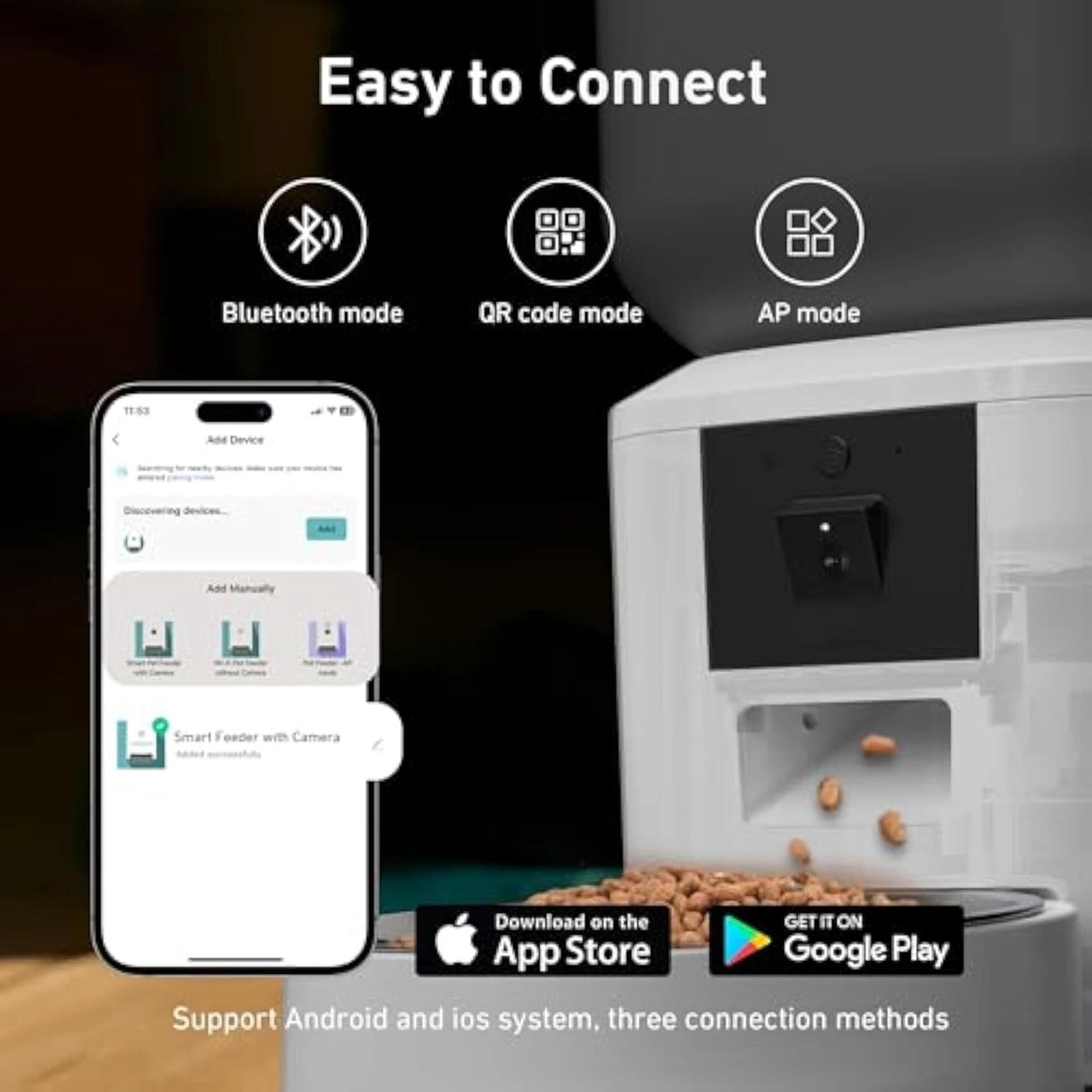 Furpipi 8L Smart Automatic Pet Feeder With HD Camera 2