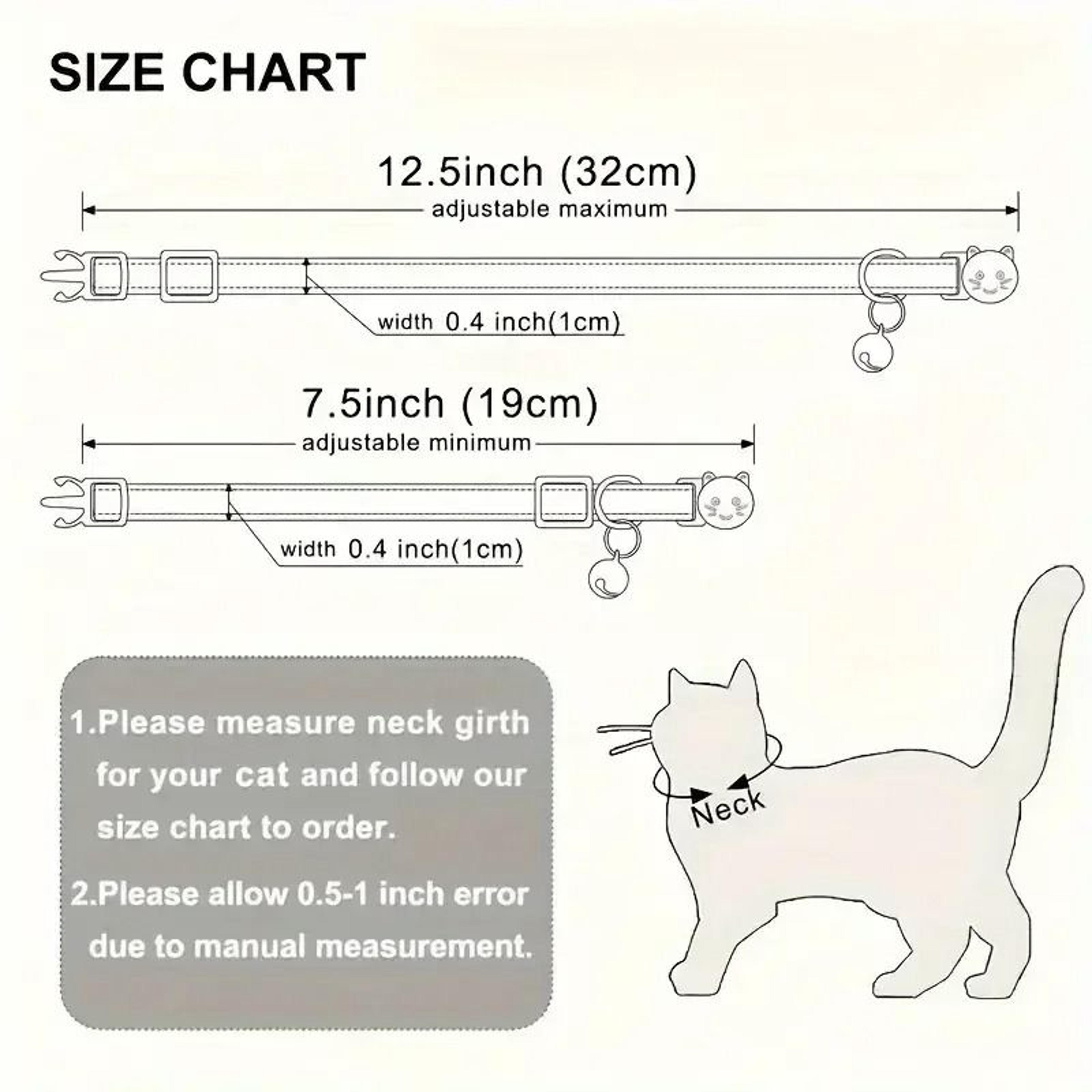 Personalized Reflective Safety Cat Collar Set With Engraved ID Buckle 5