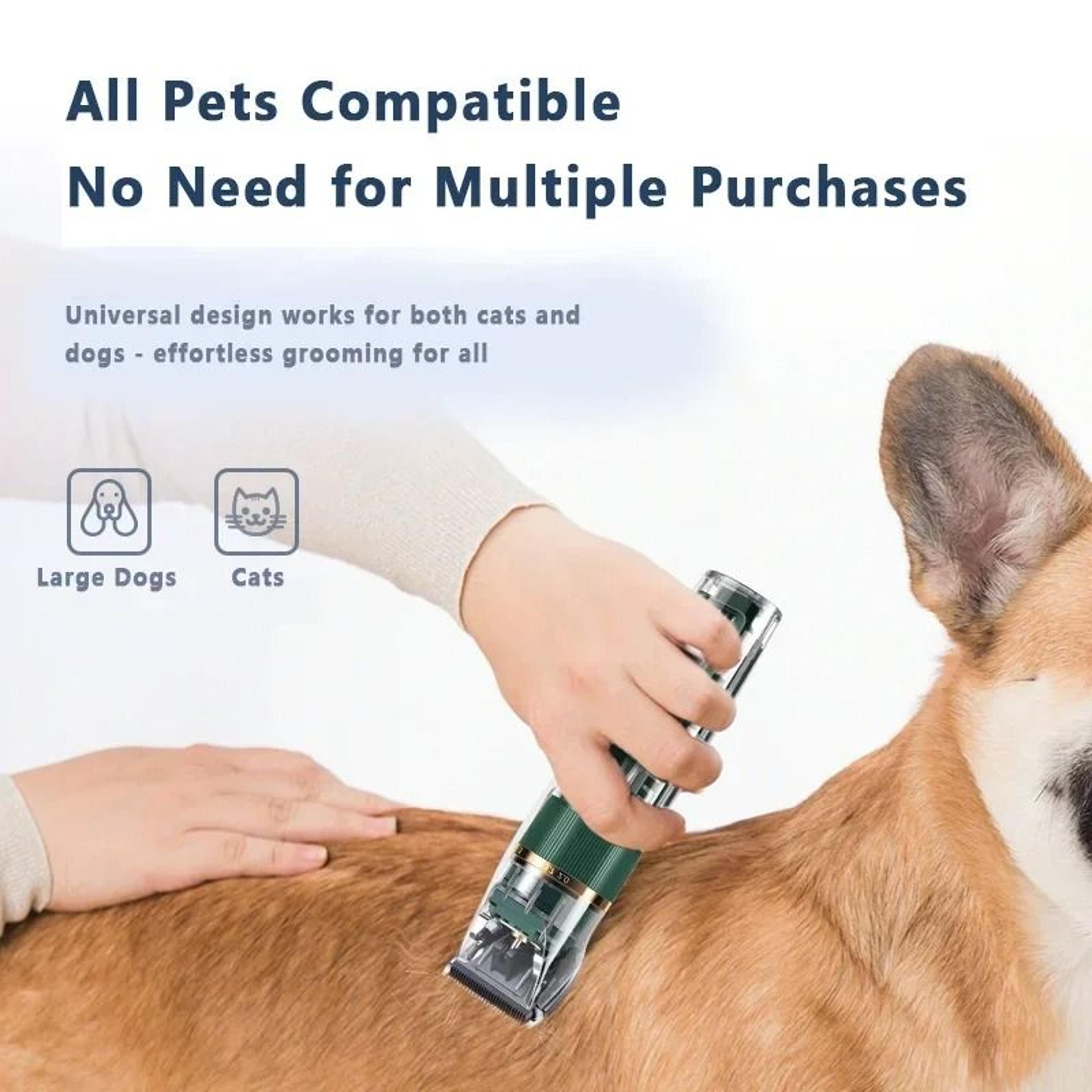 Professional Rechargeable Pet Clipper Grooming Trimmer For Dogs  Cats 2
