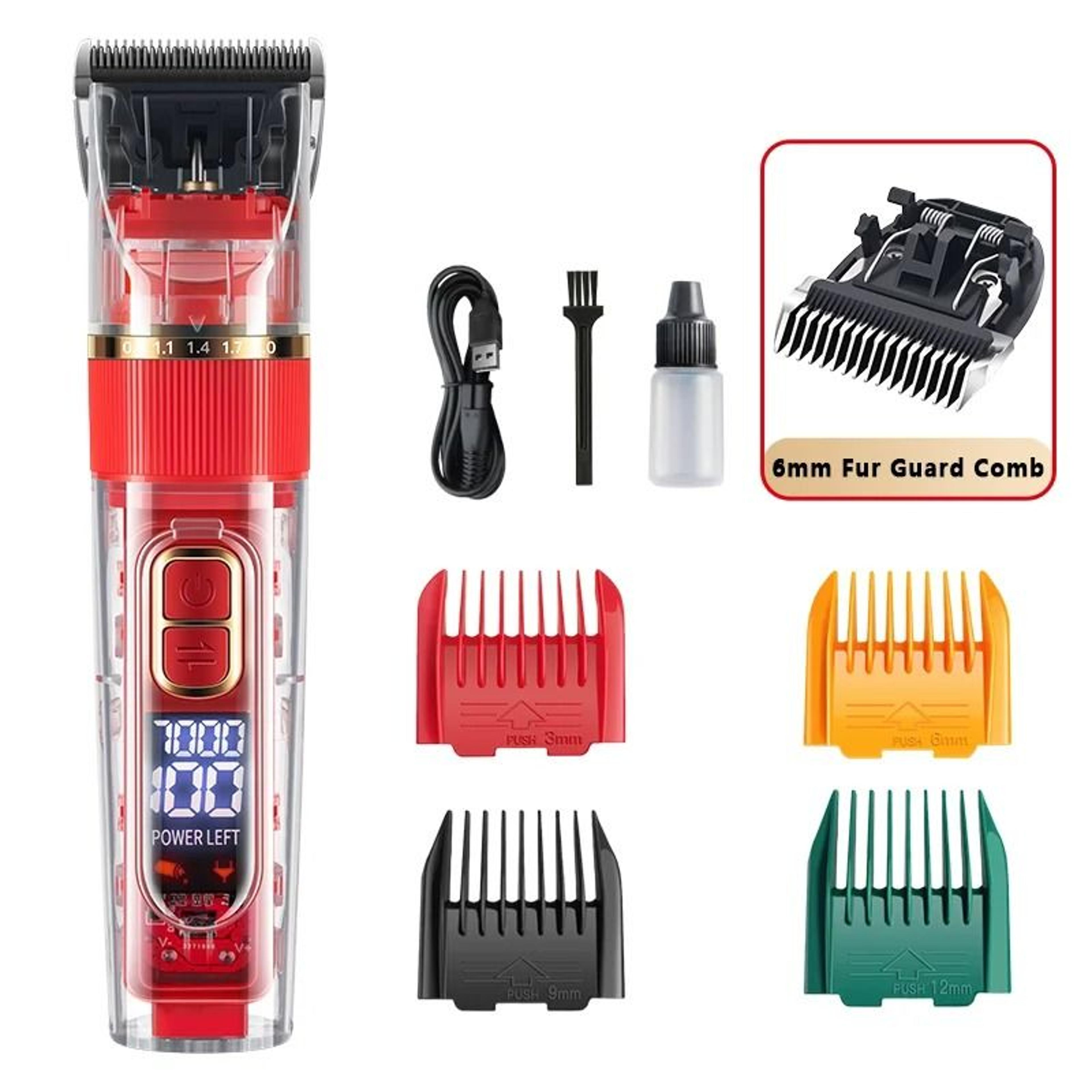 Professional Rechargeable Pet Clipper Grooming Trimmer For Dogs  Cats 7