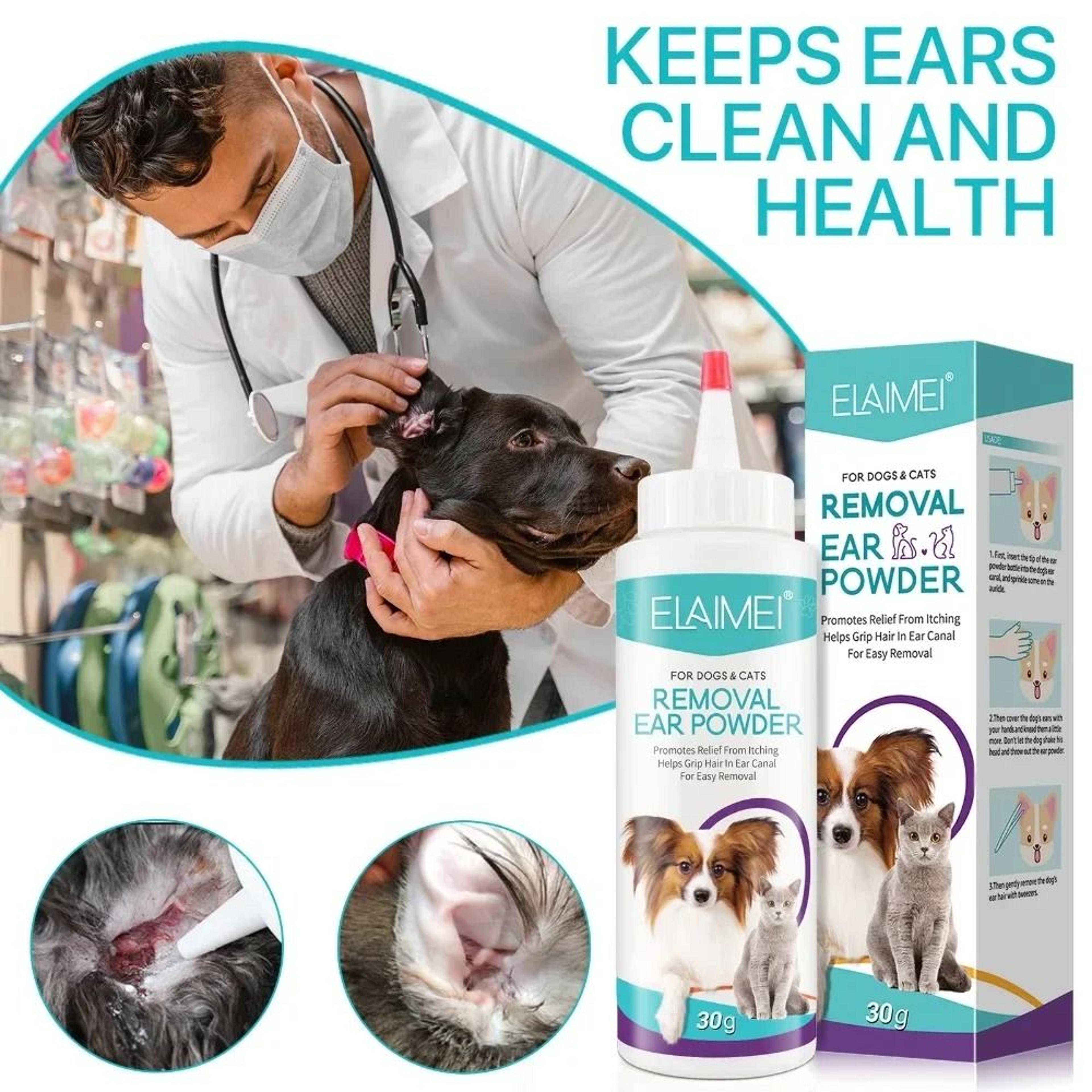 Painless Pet Ear Powder For Dogs  Cats Ear Hair Removal  Cleaning Care 2