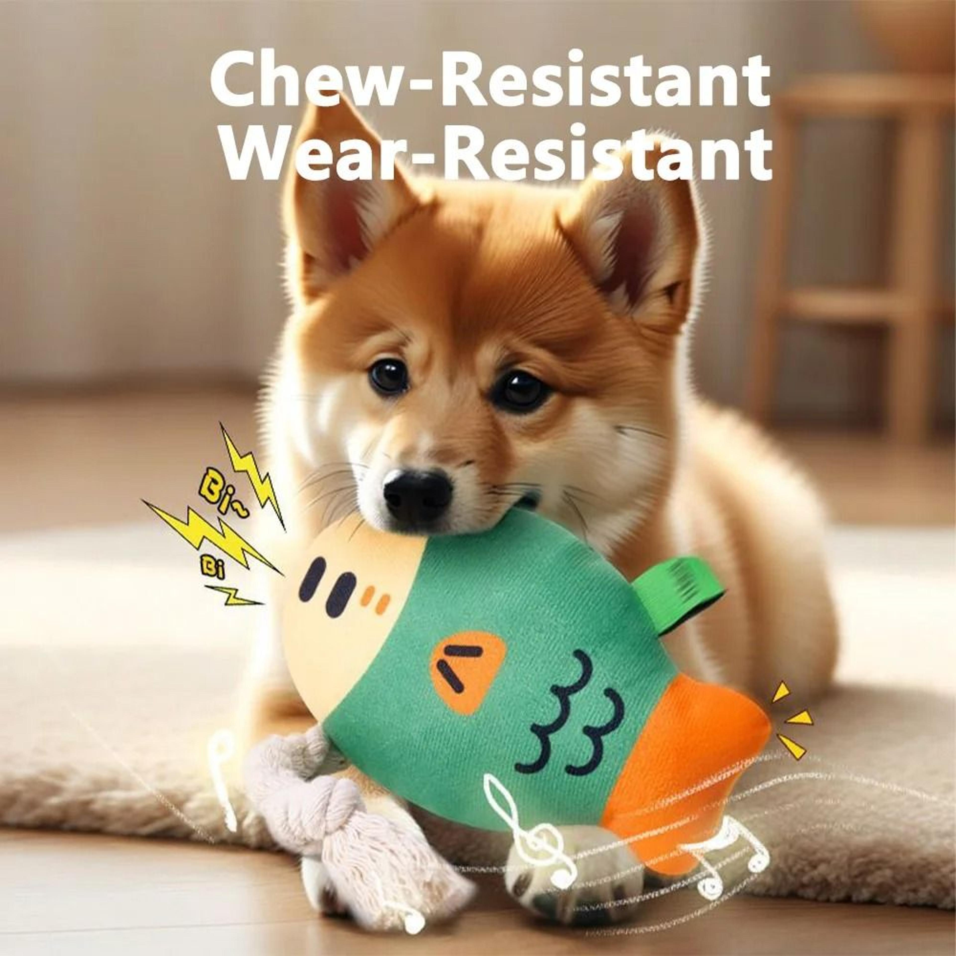 Indestructible Plush Squeaky Dog Toy For Chewing  Training 3