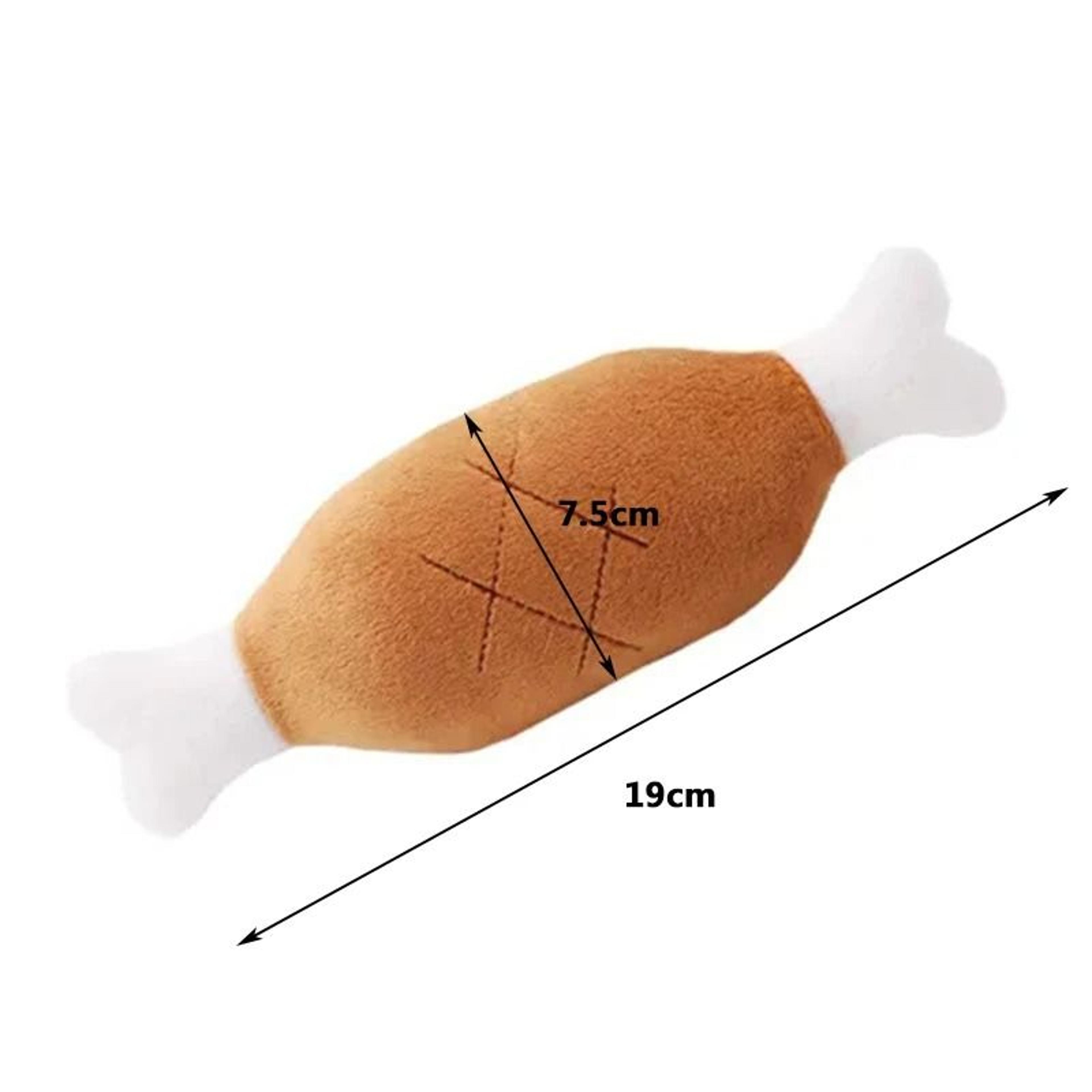 Chicken Leg Plush Squeaky Dog Toy Interactive Bone Chew Toy For Dogs  Cats 5