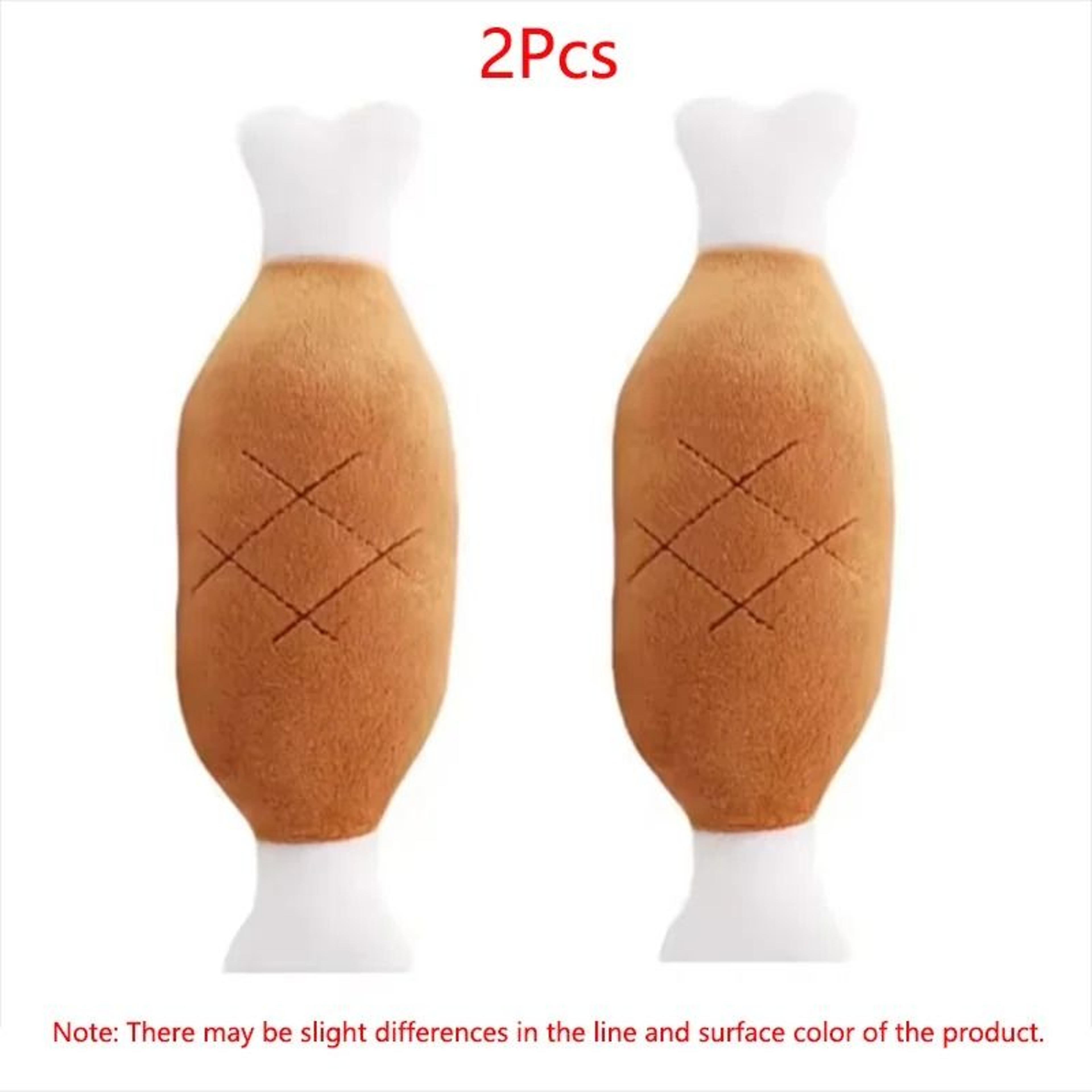 Chicken Leg Plush Squeaky Dog Toy Interactive Bone Chew Toy For Dogs  Cats 8
