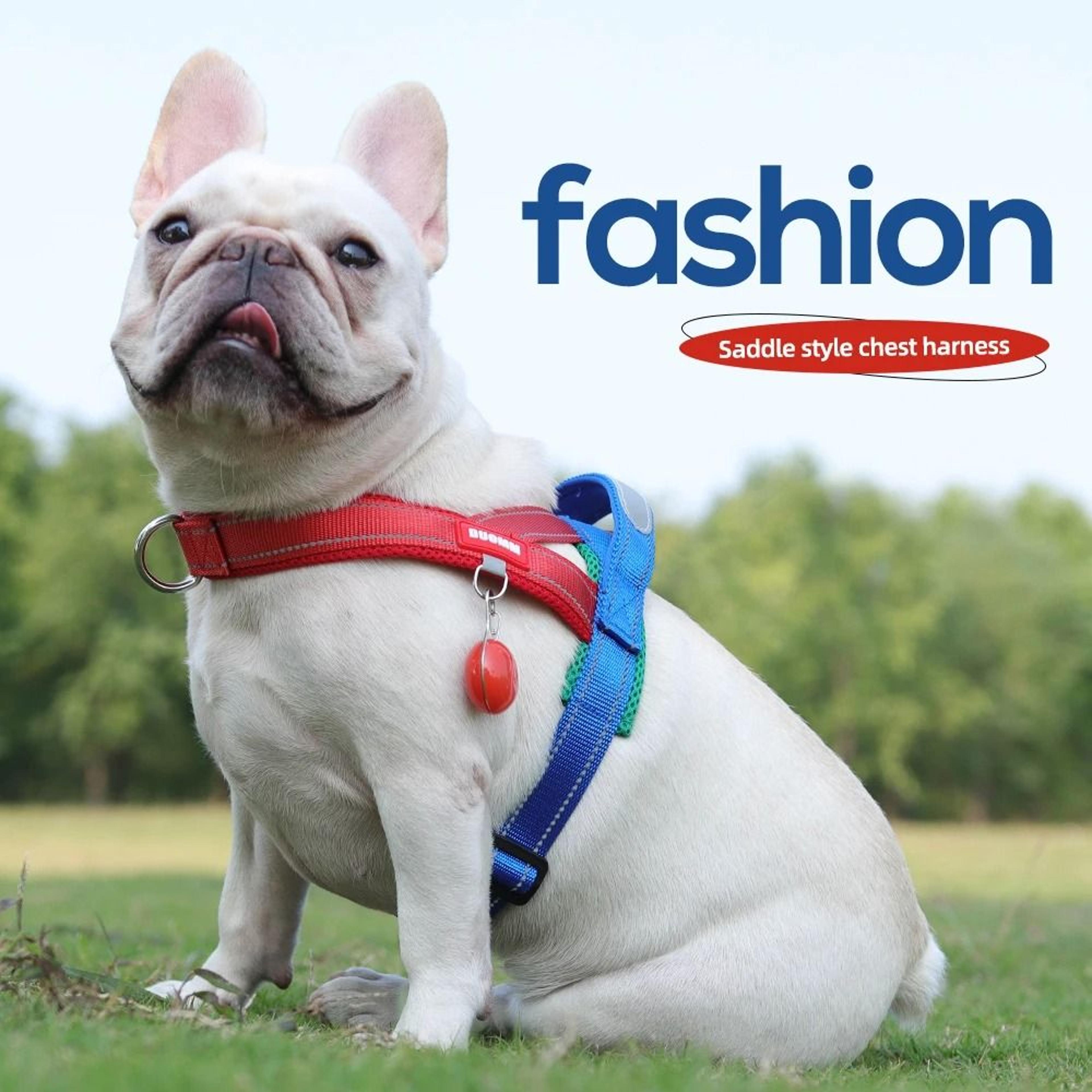 Reflective NoPull Dog Harness With Handle  Adjustable Outdoor Pet Chest Harness For Large  Medium D 0