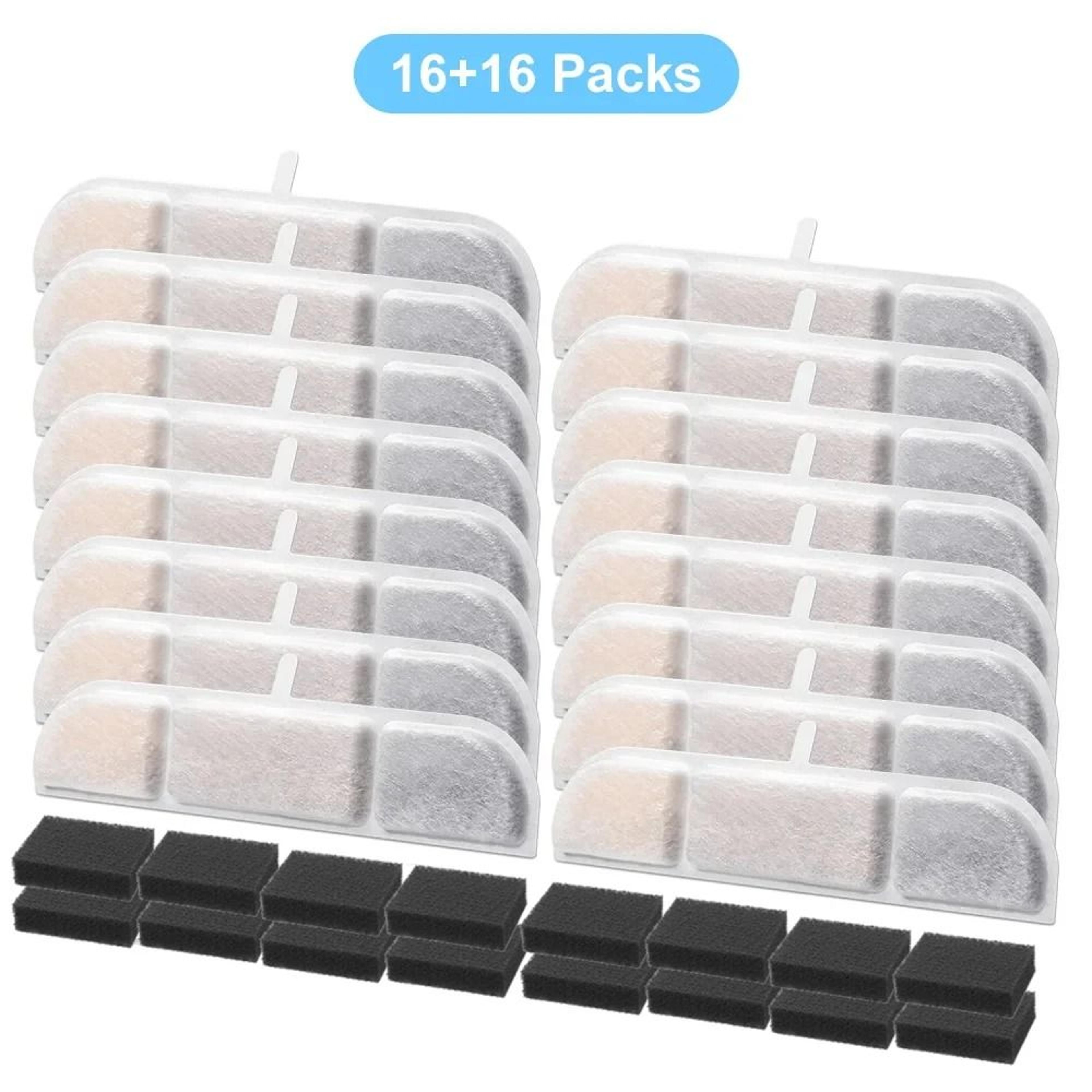 downypaws activated carbon replacement filters for cat water fountain wfp6