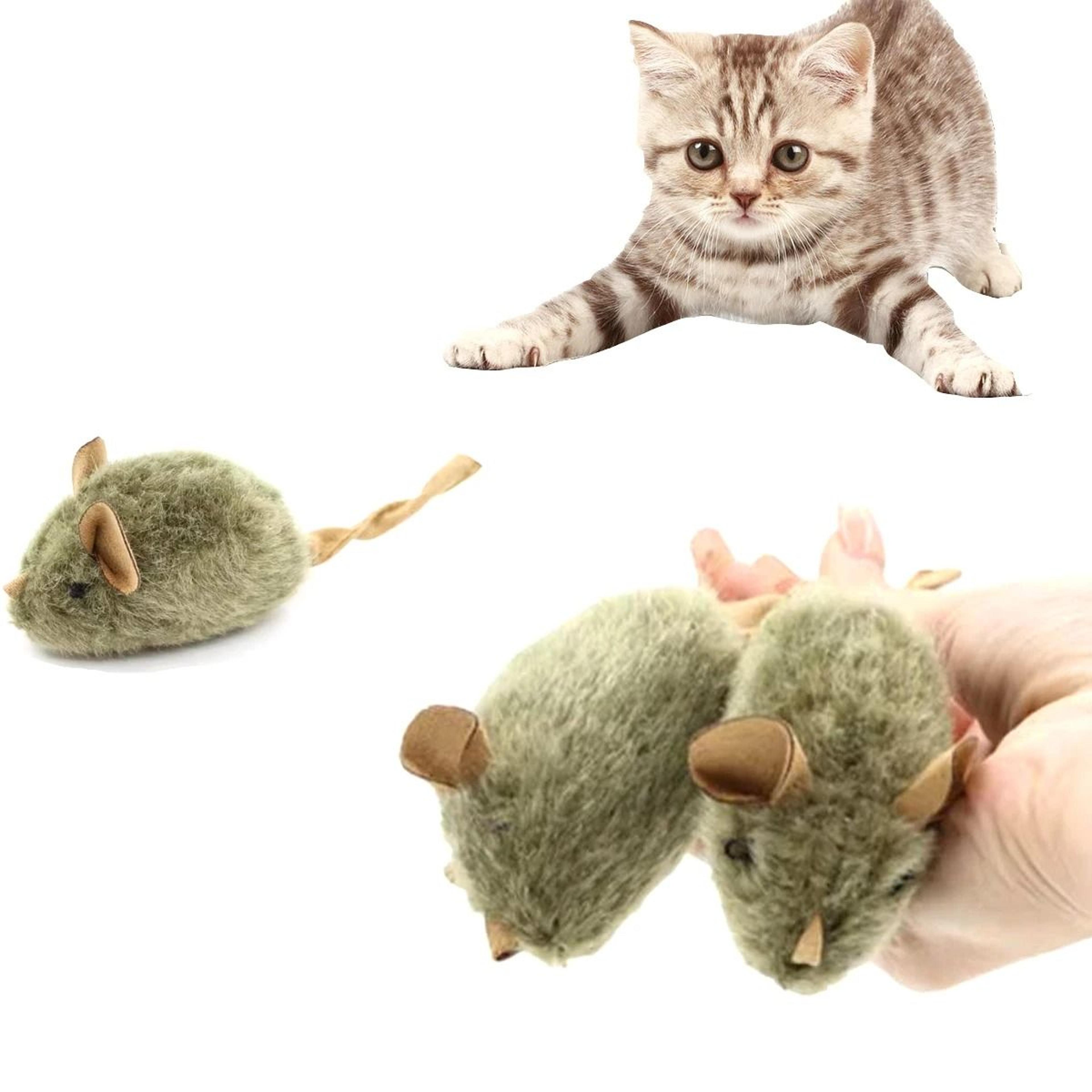 HuntPounce Interactive Plush Mouse Cat Toy With Squeaky Sound 2