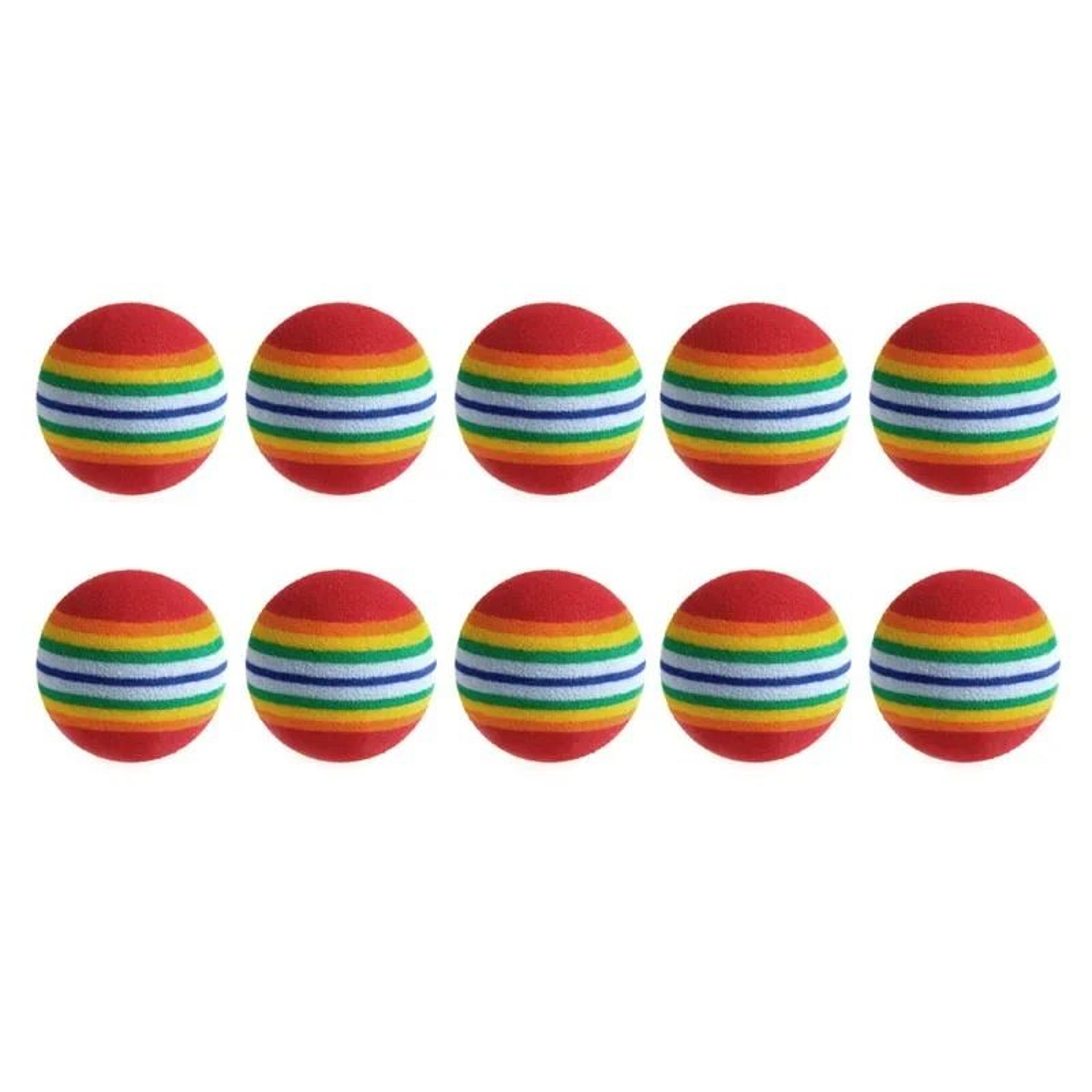 RainbowBounce Interactive Foam Cat Toy Balls Set 3