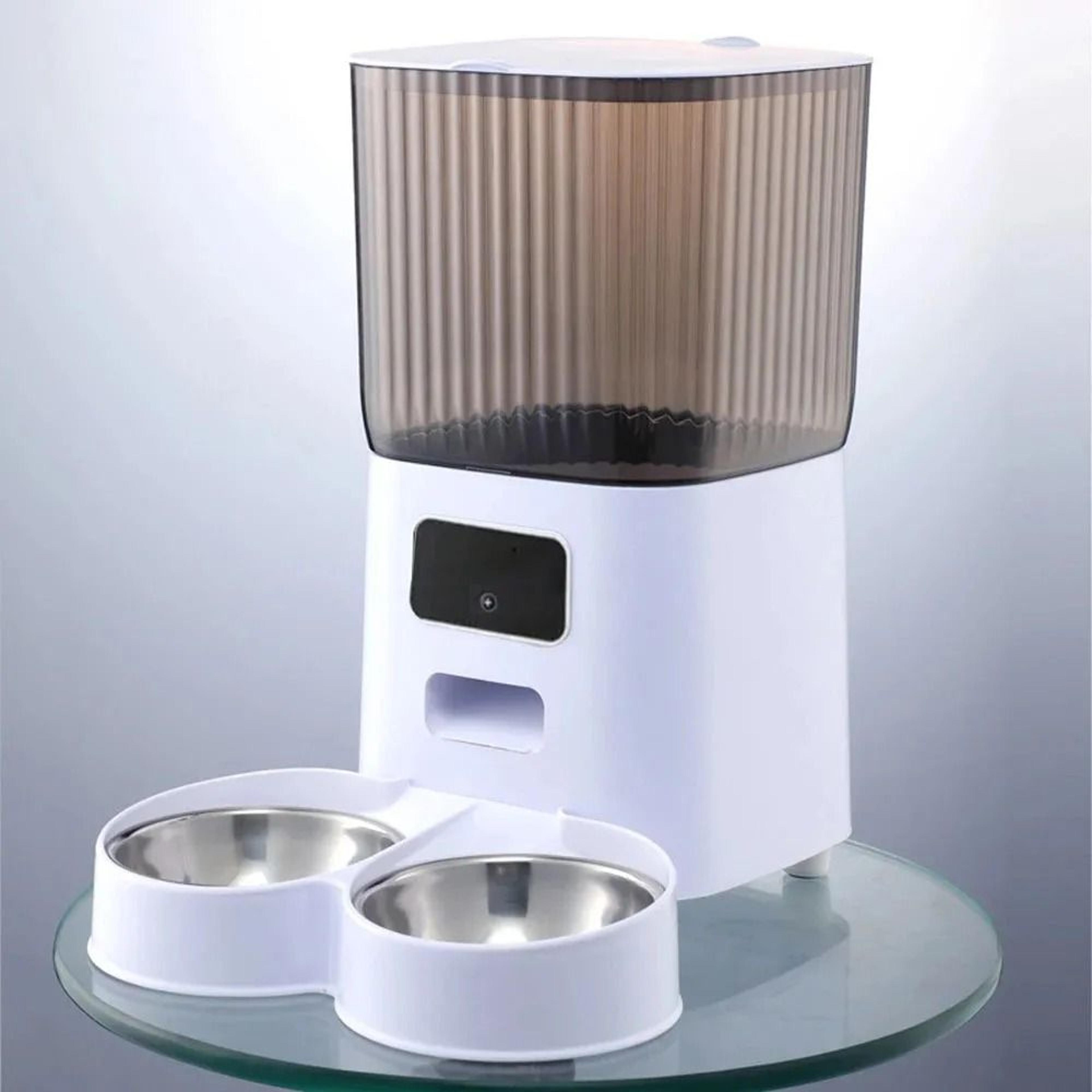 Smart Automatic Cat Feeder With Camera And Dual Stainless Steel Bowls 8