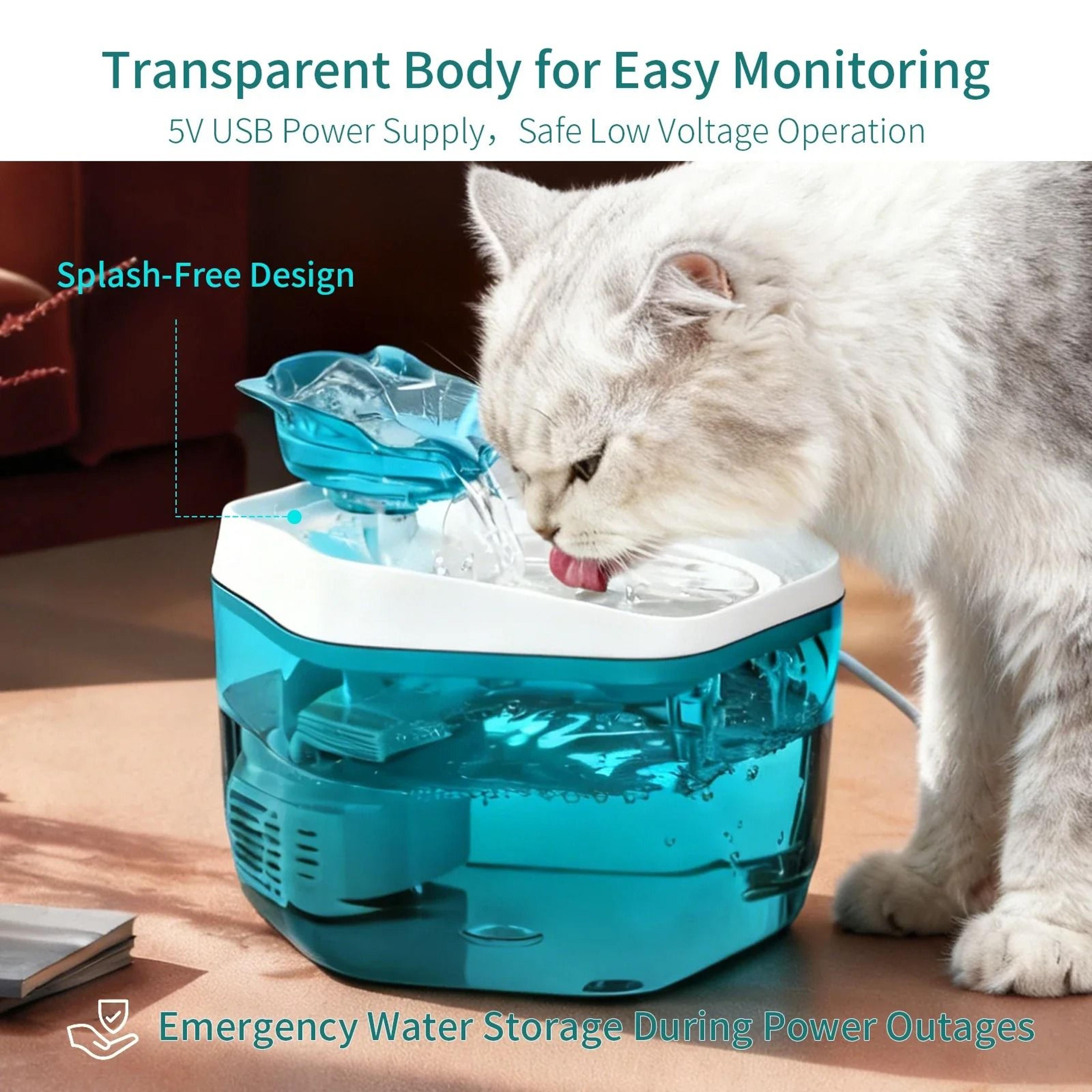 usb powered cat water fountain 1.2l pet drinking fountain for cats and small dogs