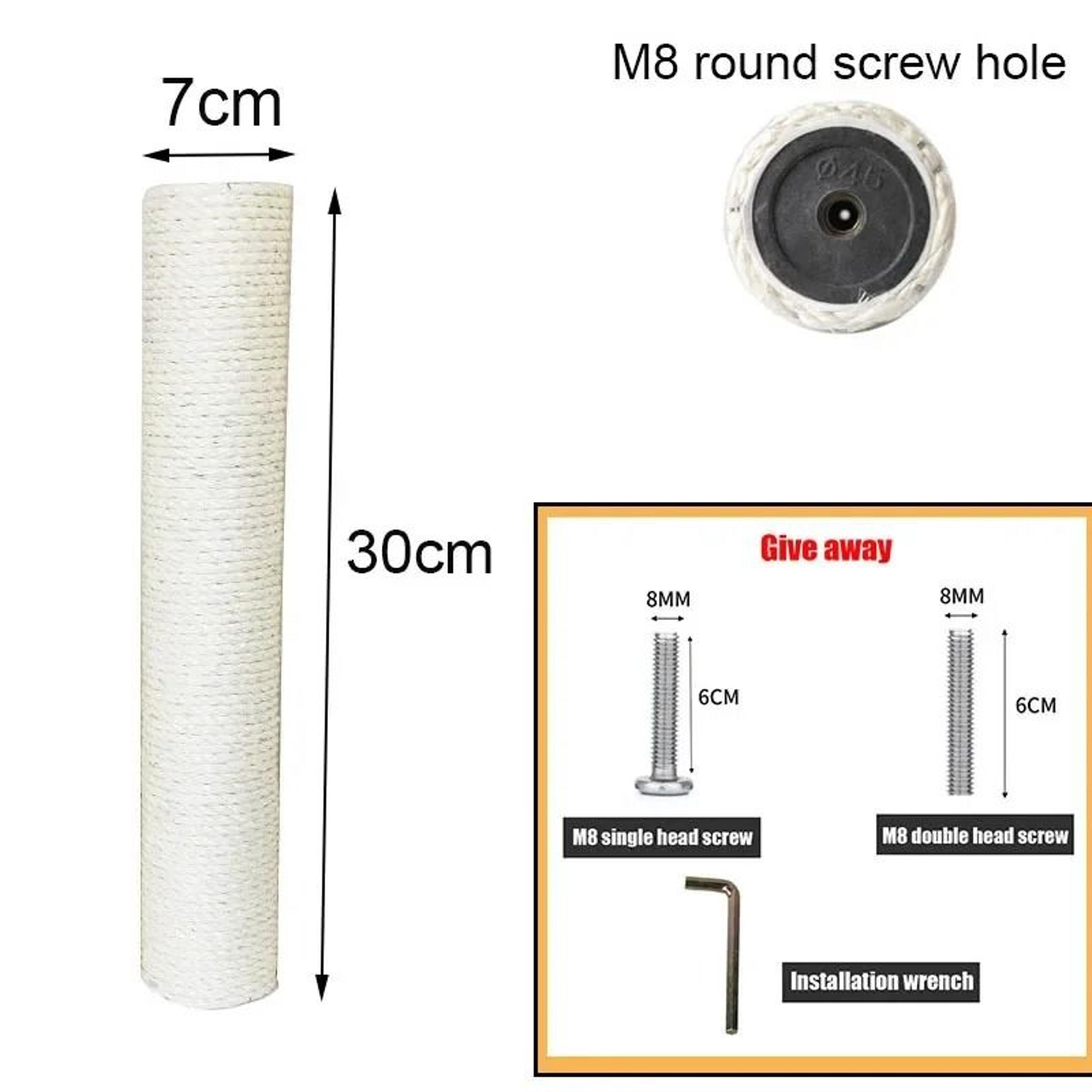 DIY Sisal Cat Scratching Post Replacement For Cat Trees  Climbing Frames 12