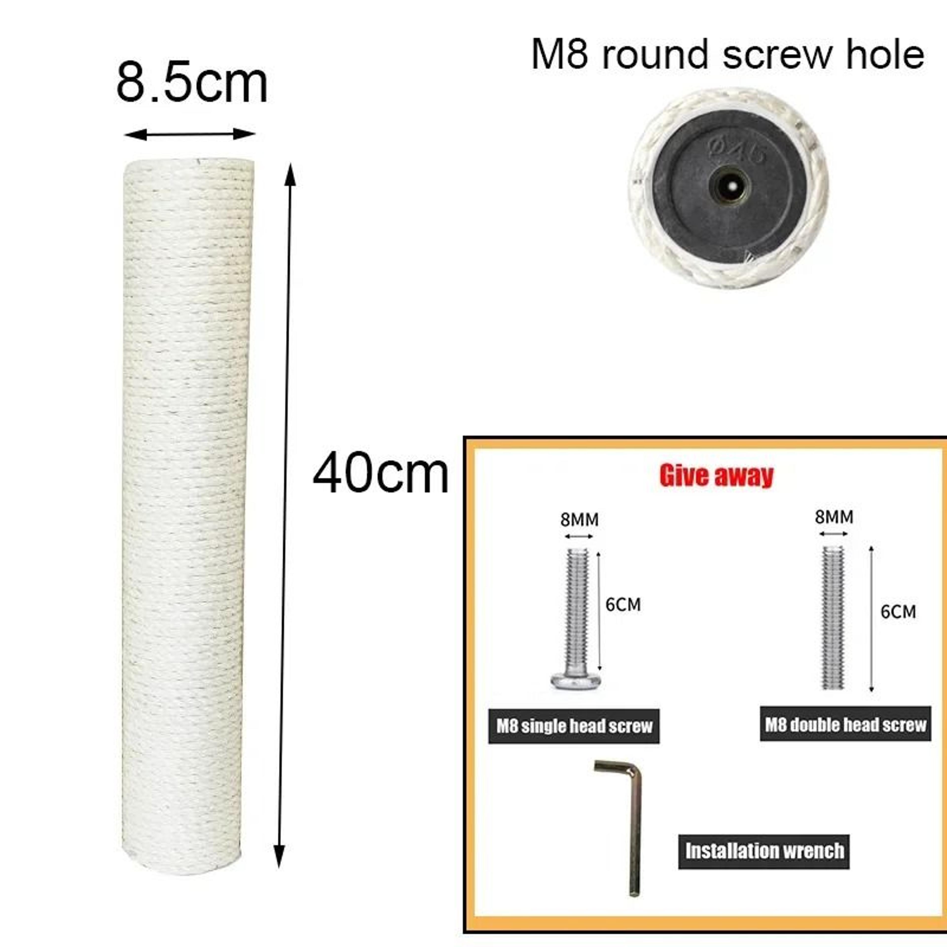 DIY Sisal Cat Scratching Post Replacement For Cat Trees  Climbing Frames 16