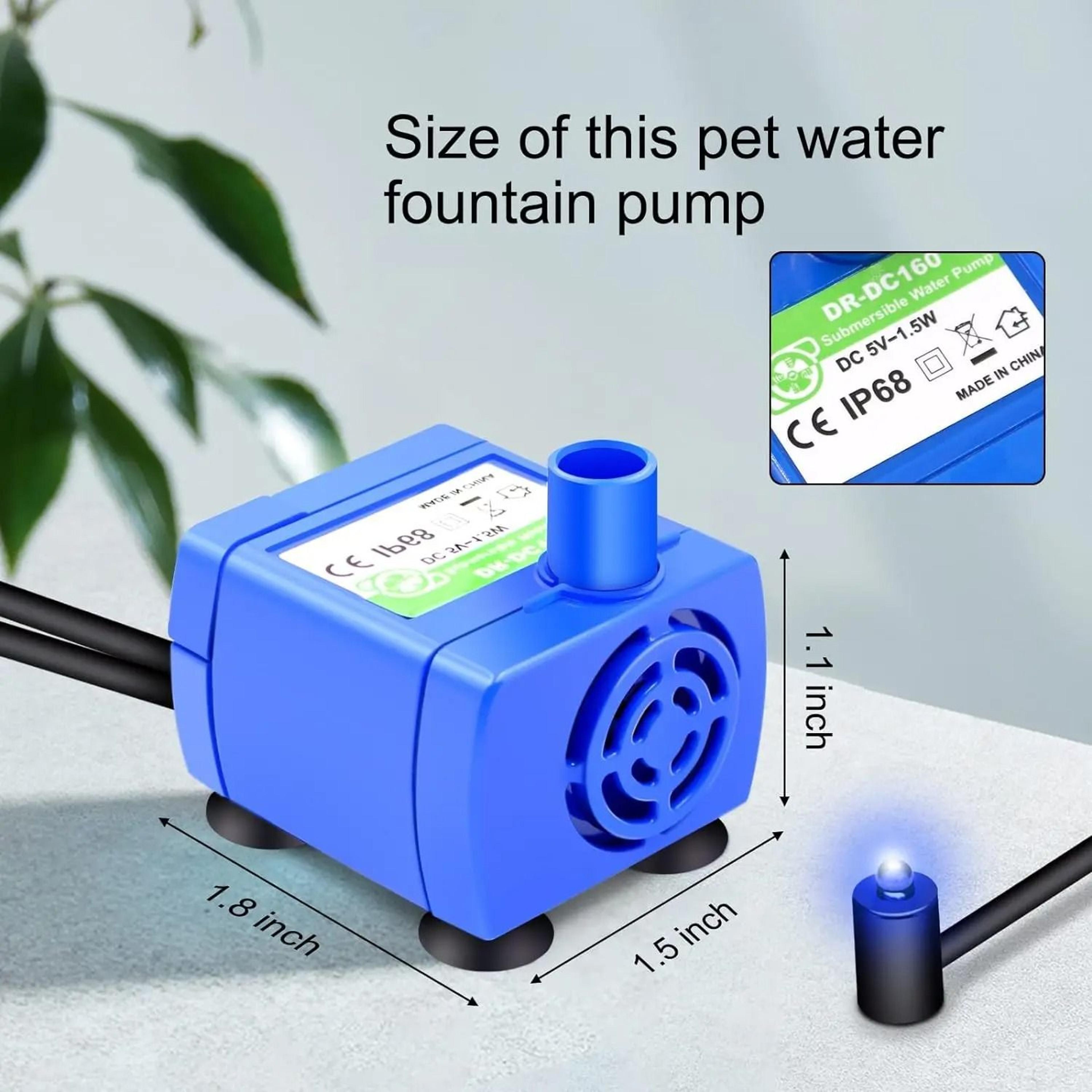 LED Cat Water Fountain Replacement Pump For Pet Drinking Fountains 4