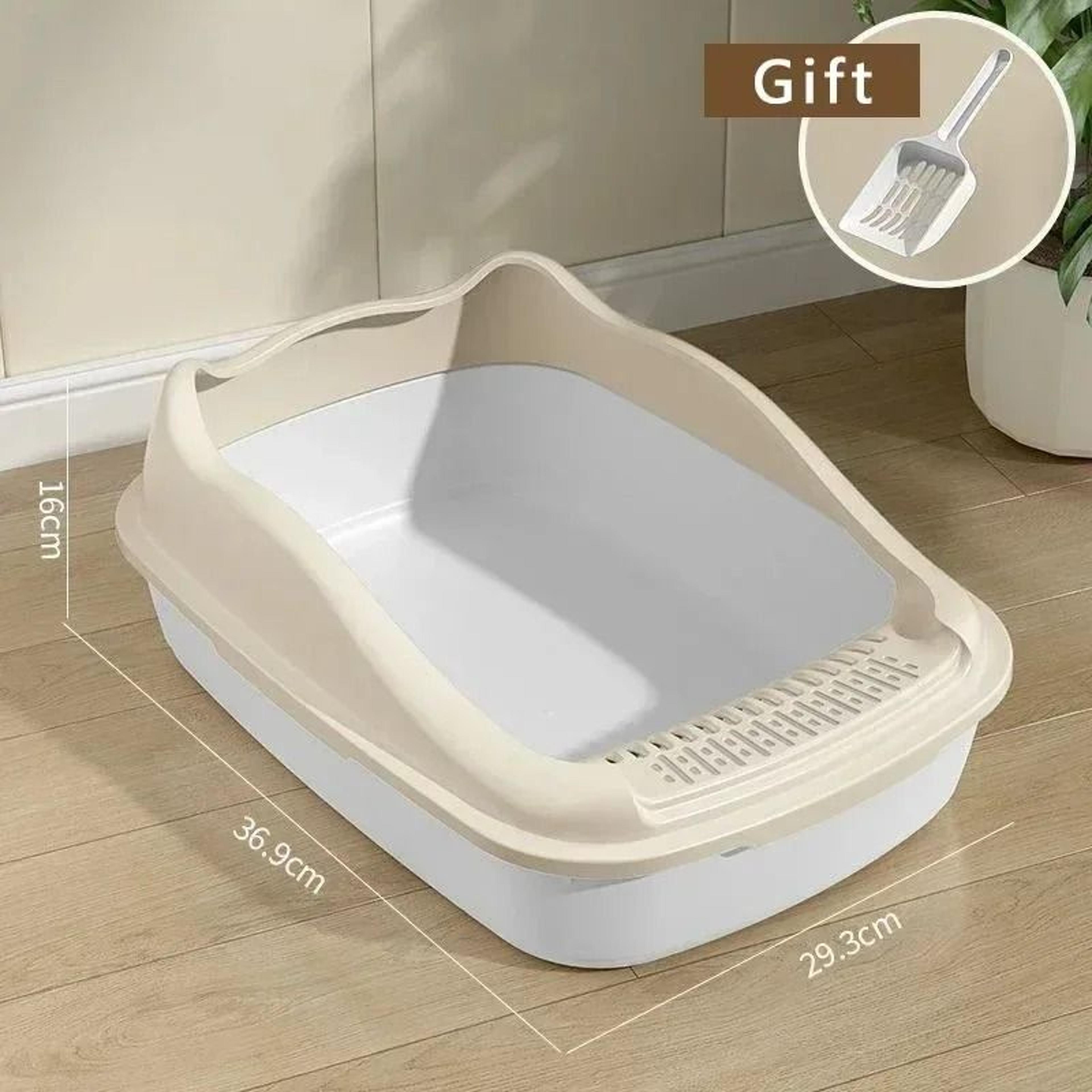 Small AntiSplash Cat Litter Box For Kittens  Indoor Cats 8