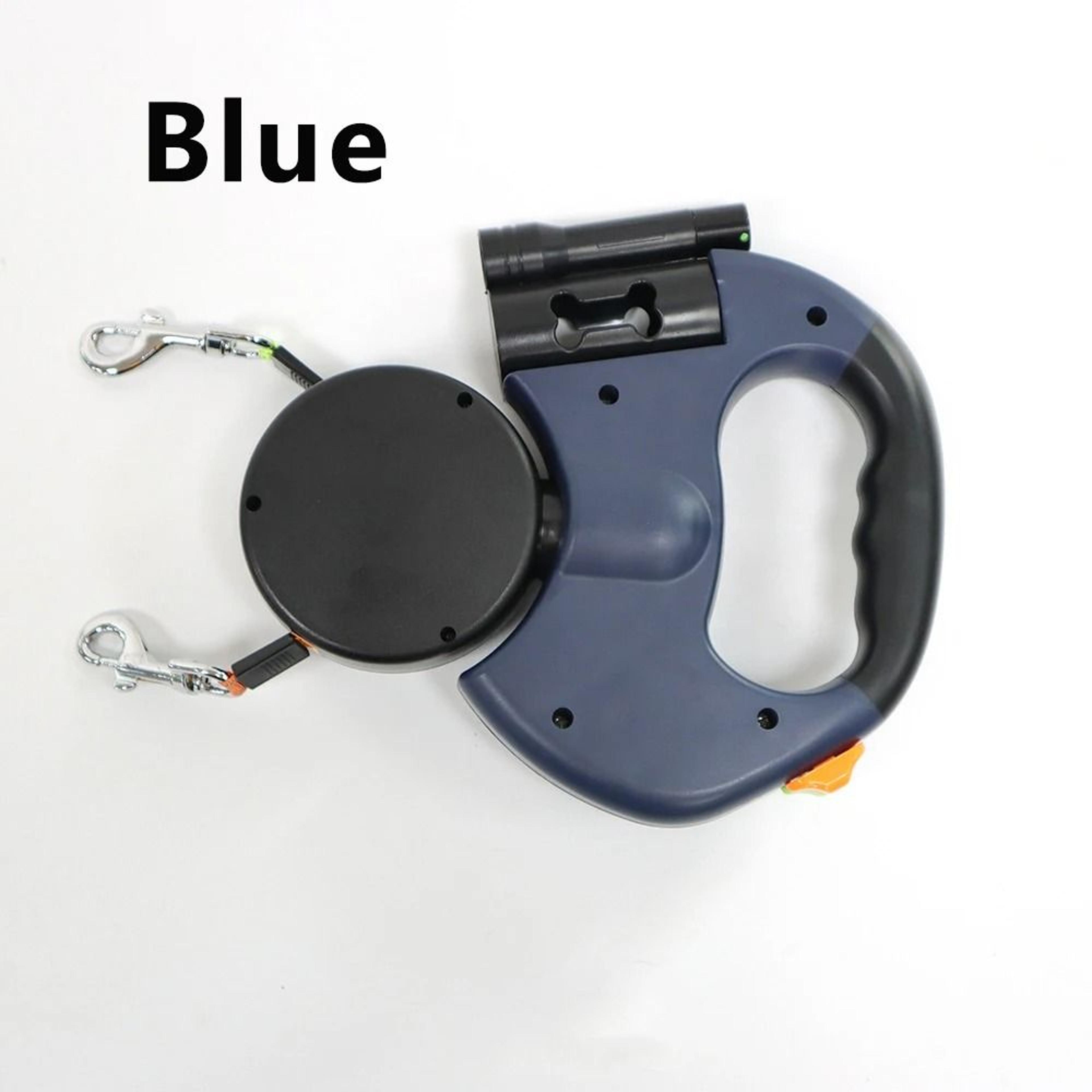 3M Dual Retractable Dog Leash With LED Light  Waste Bag Holder 8
