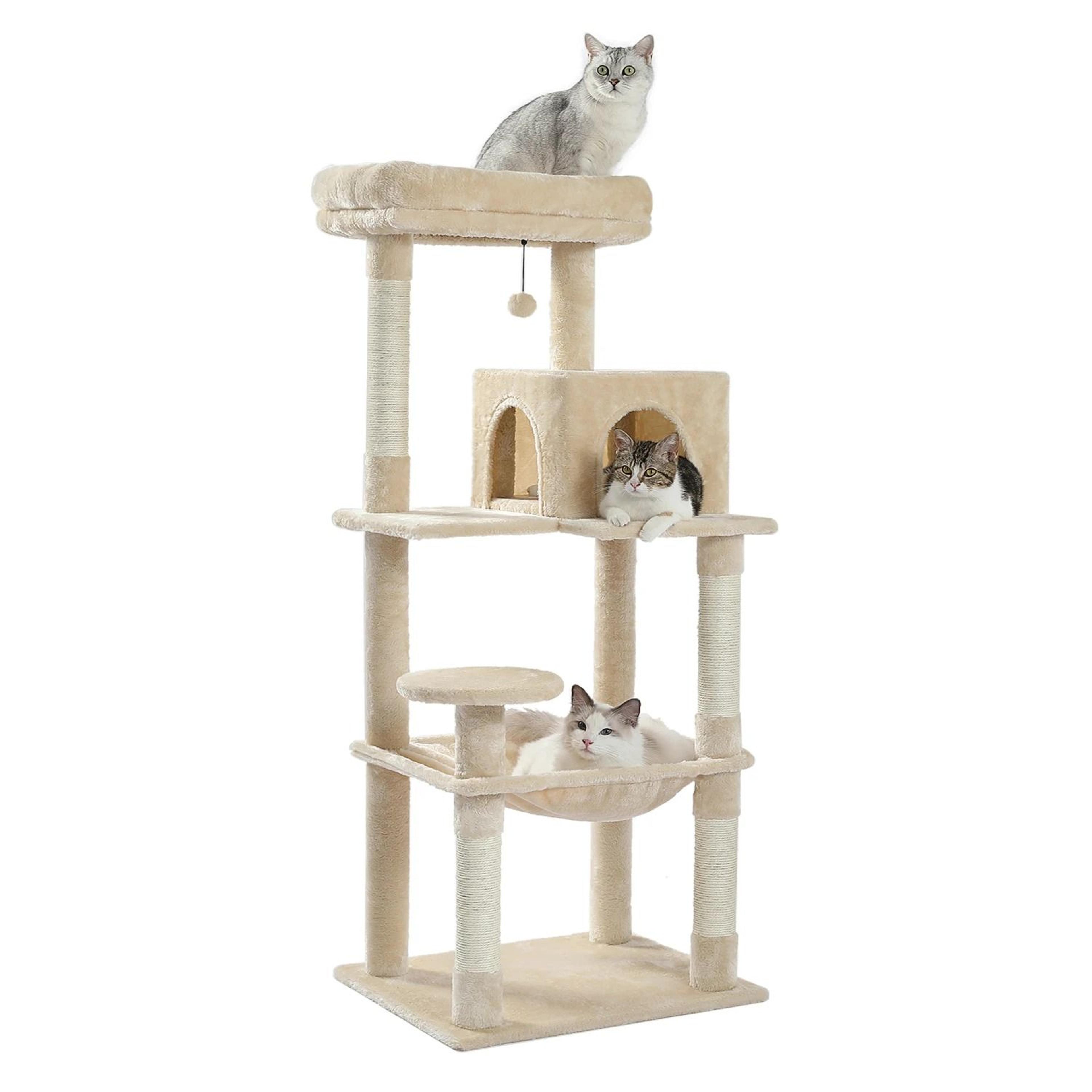 CloudClimb MultiLevel Plush Cat Tree With Hammock  Scratching Posts 10
