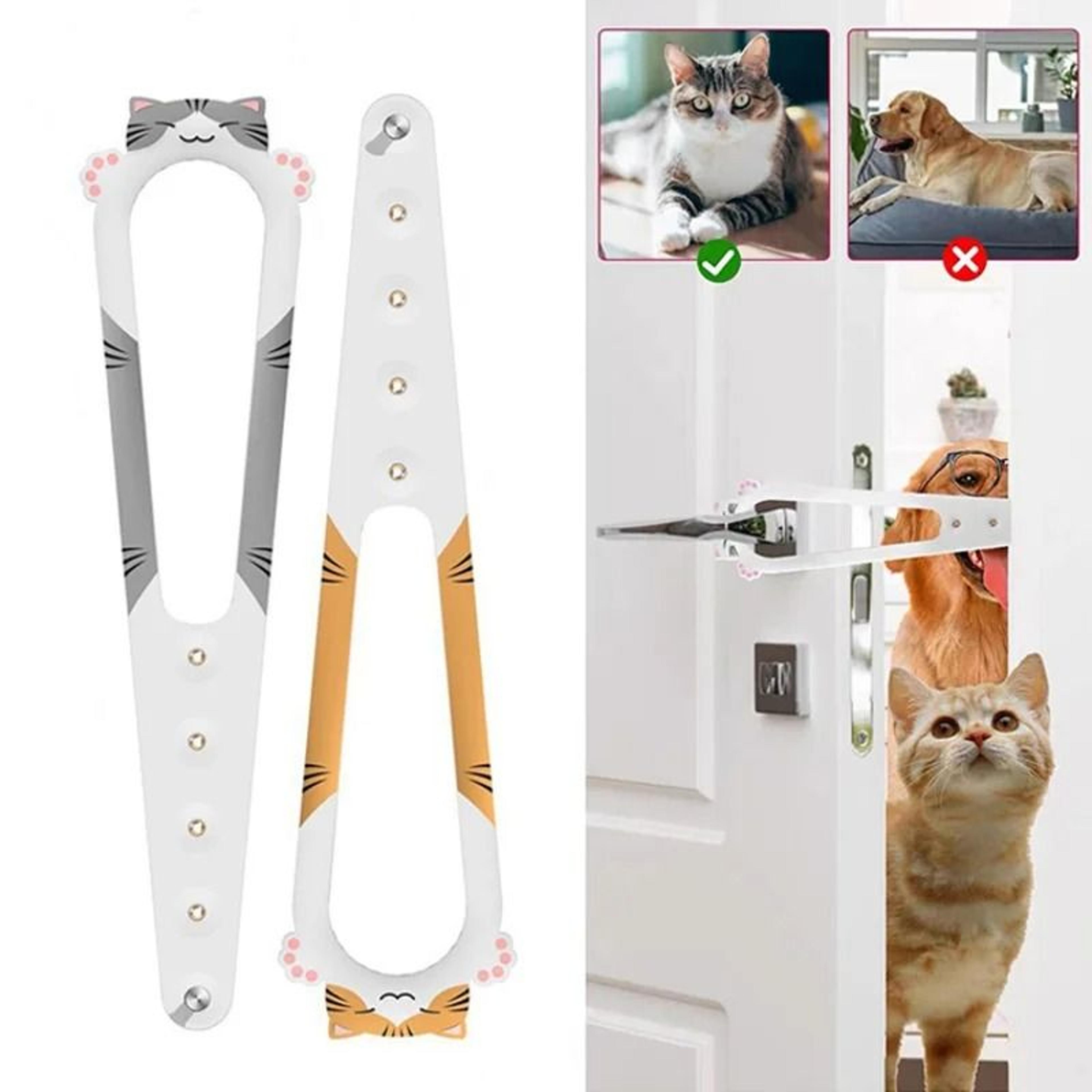 Adjustable Cat Door Latch Strap Keep Dogs Out Flexible Pet Door Stopper 0