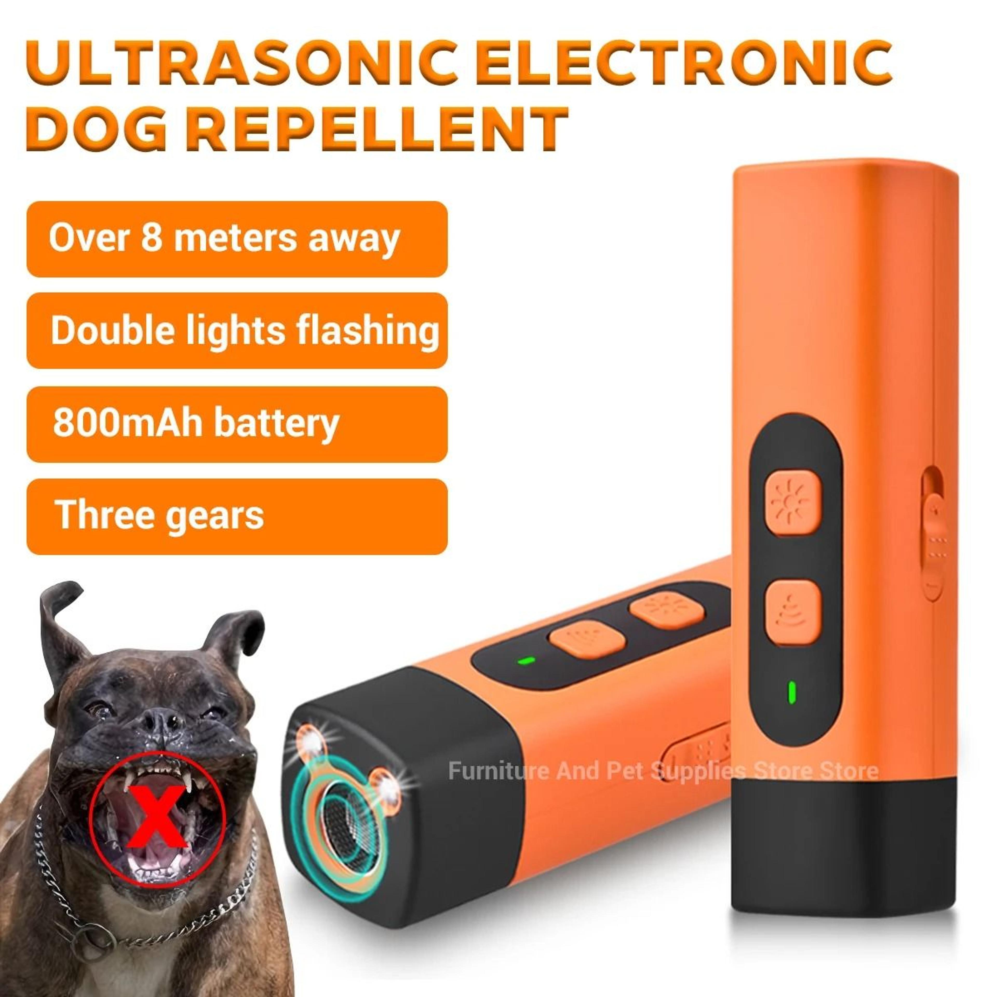 ultrasonic anti bark dog trainer with rechargeable battery & led light