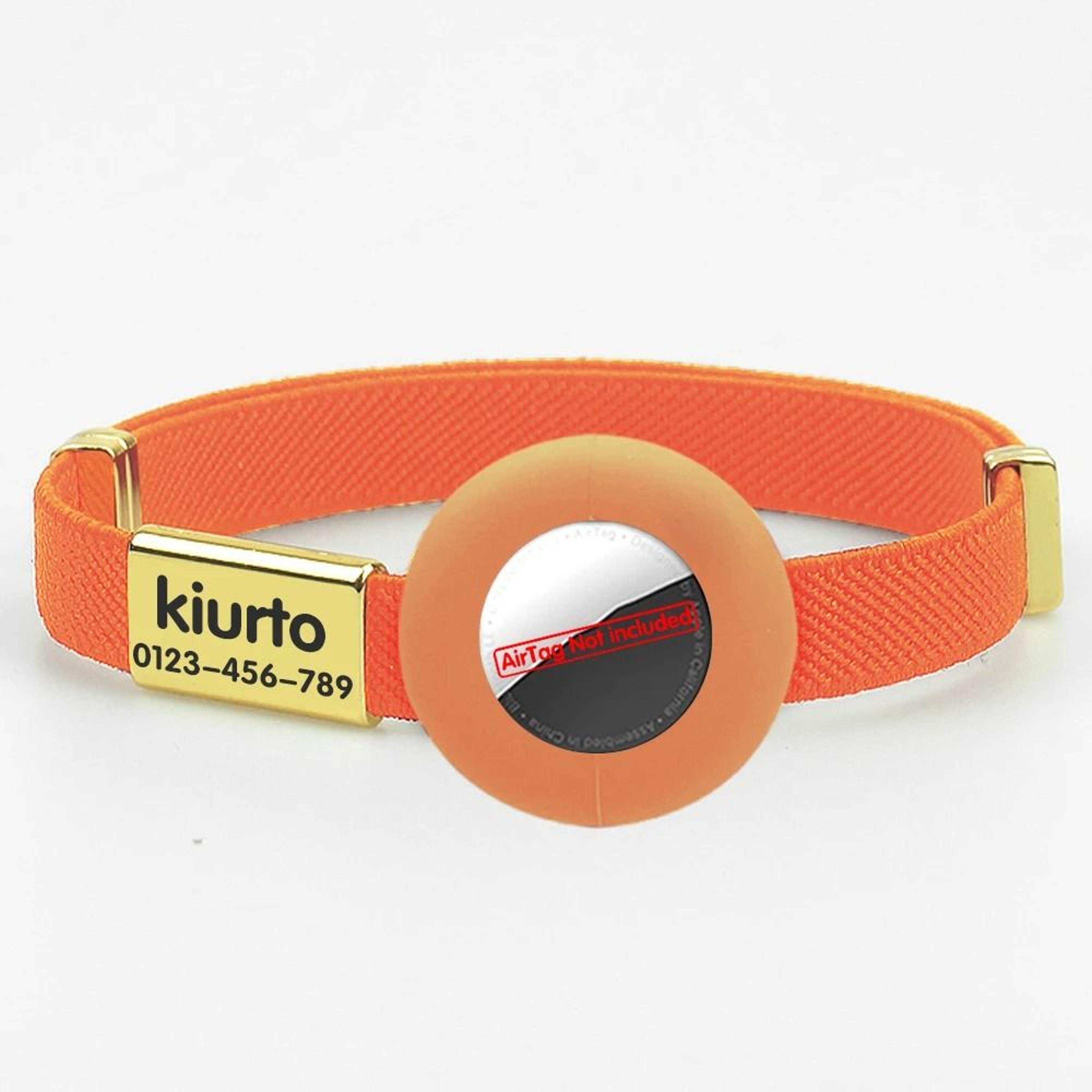 Personalized Breakaway AirTag Cat Collar With Name Tag  Adjustable GPS Holder 18