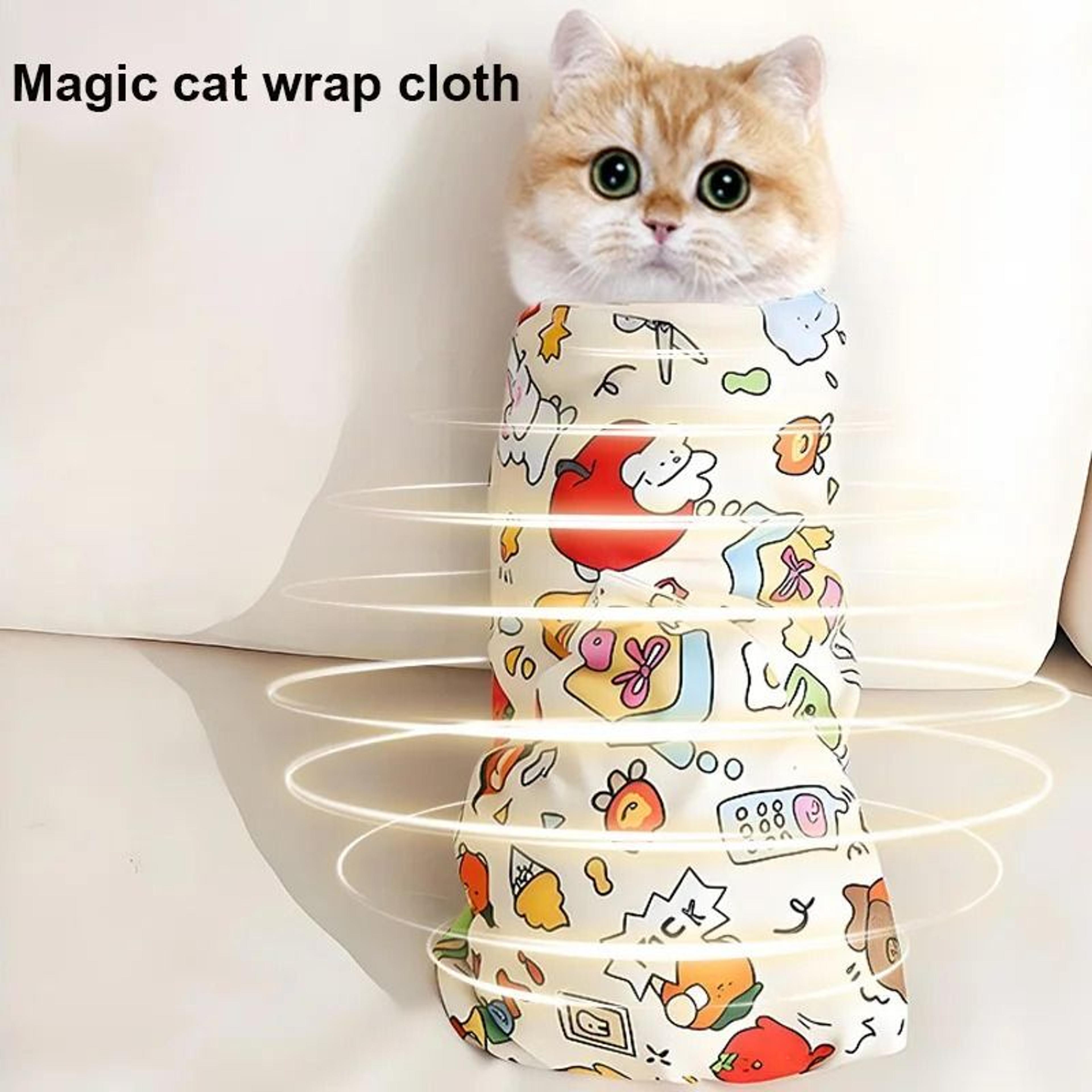 cat burrito grooming wrap for cats anti scratch cat restraint bag for nail trimming & medicine care