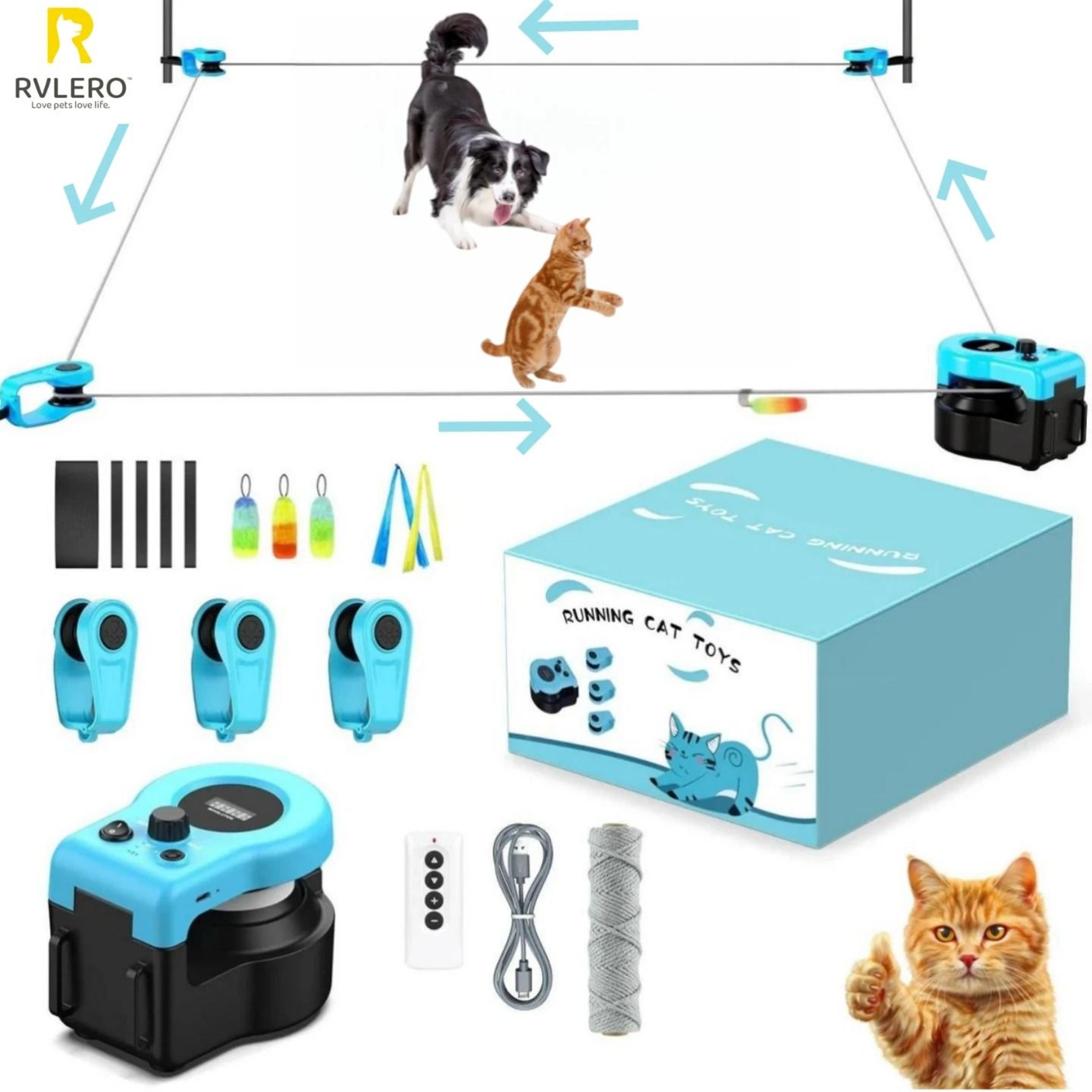 Smart Interactive Cat Exercise Wheel With Adjustable Speed  Hunting Simulation 0
