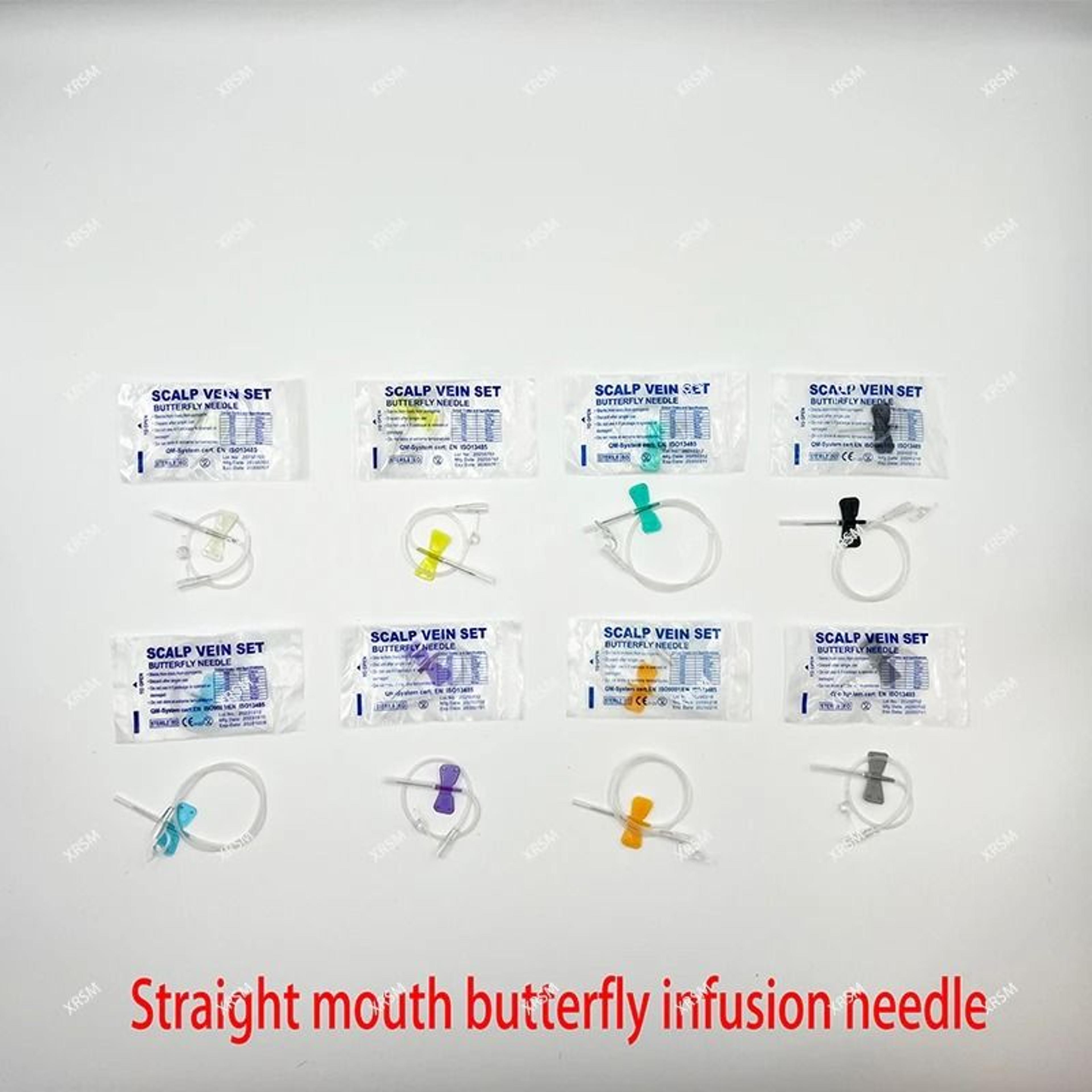 Veterinary Pet Butterfly Infusion Needle Set For Safe IV Fluid Delivery 7