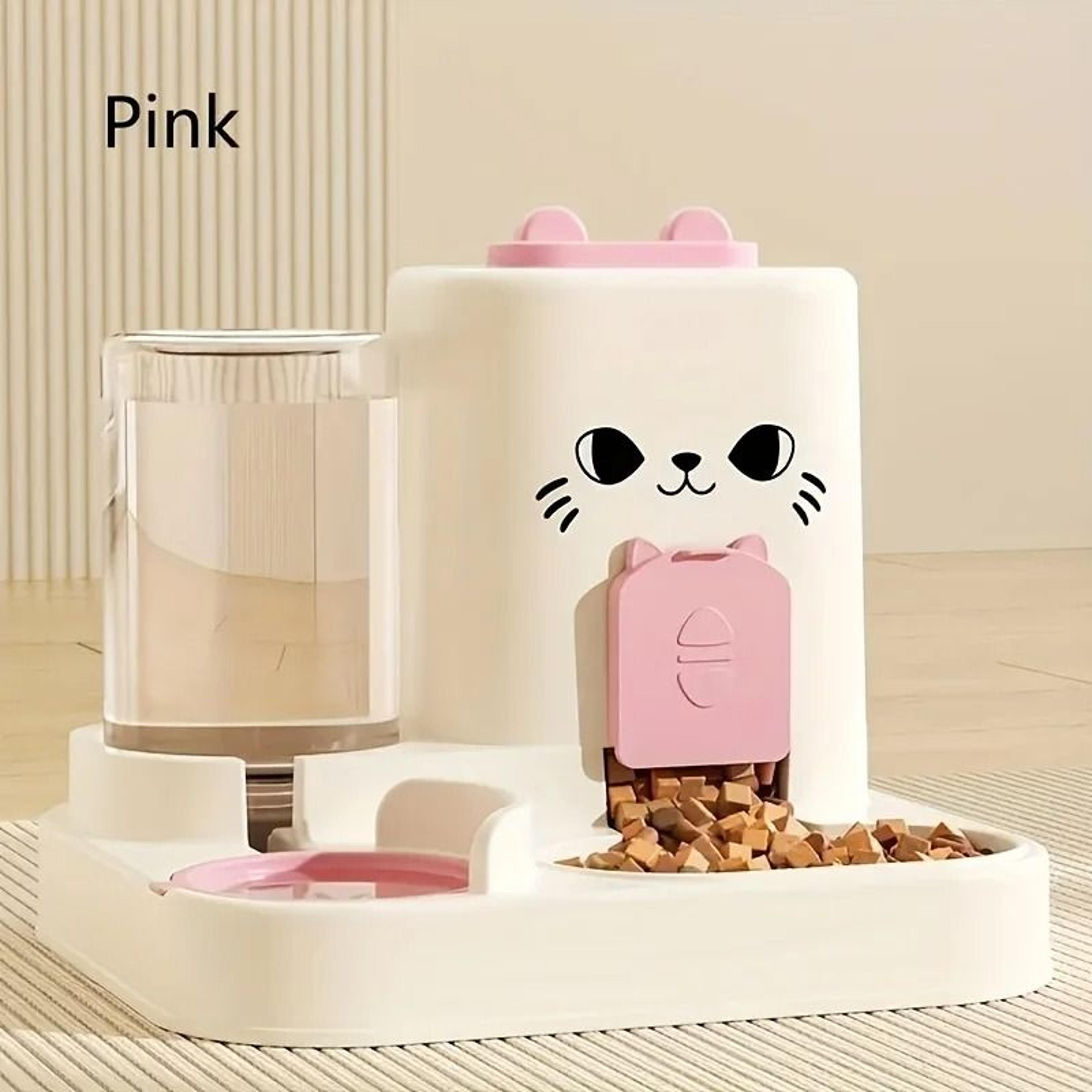 Large Capacity Automatic Pet Feeder  Water Dispenser Bowl Set 6