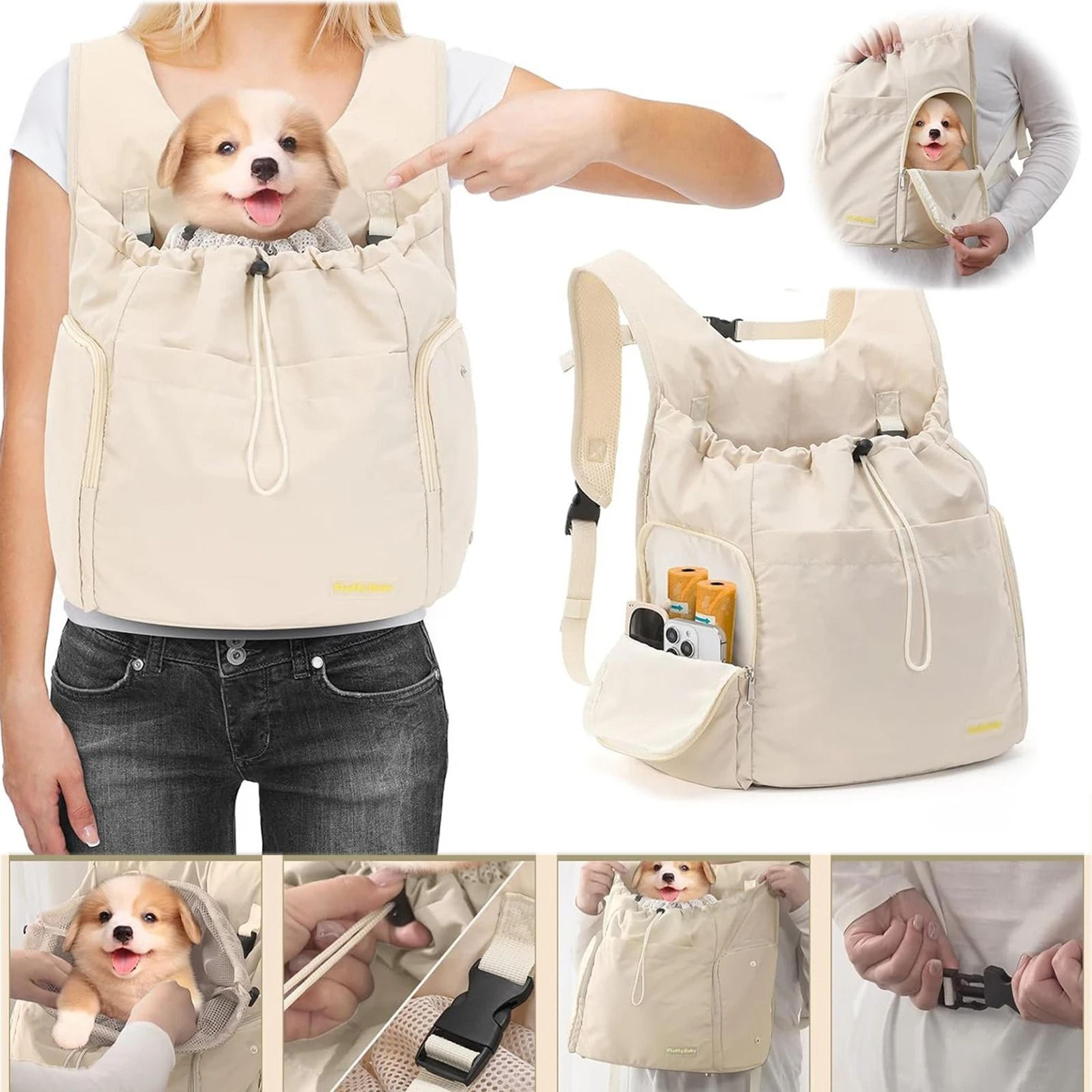 large capacity breathable pet travel backpack carrier for cats & dogs