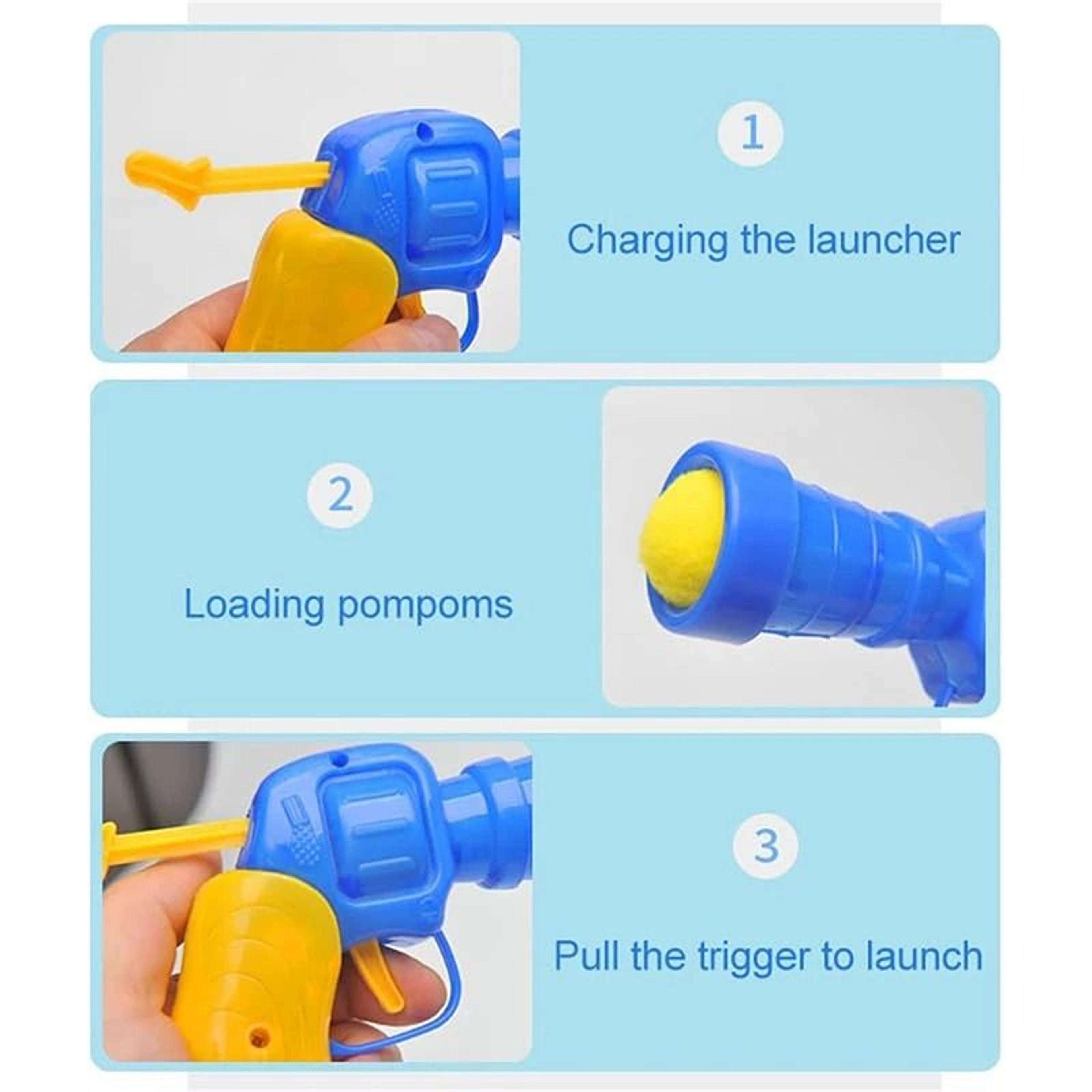 Interactive Plush Ball Launcher Cat Toy Gun For Indoor Play  Exercise 3