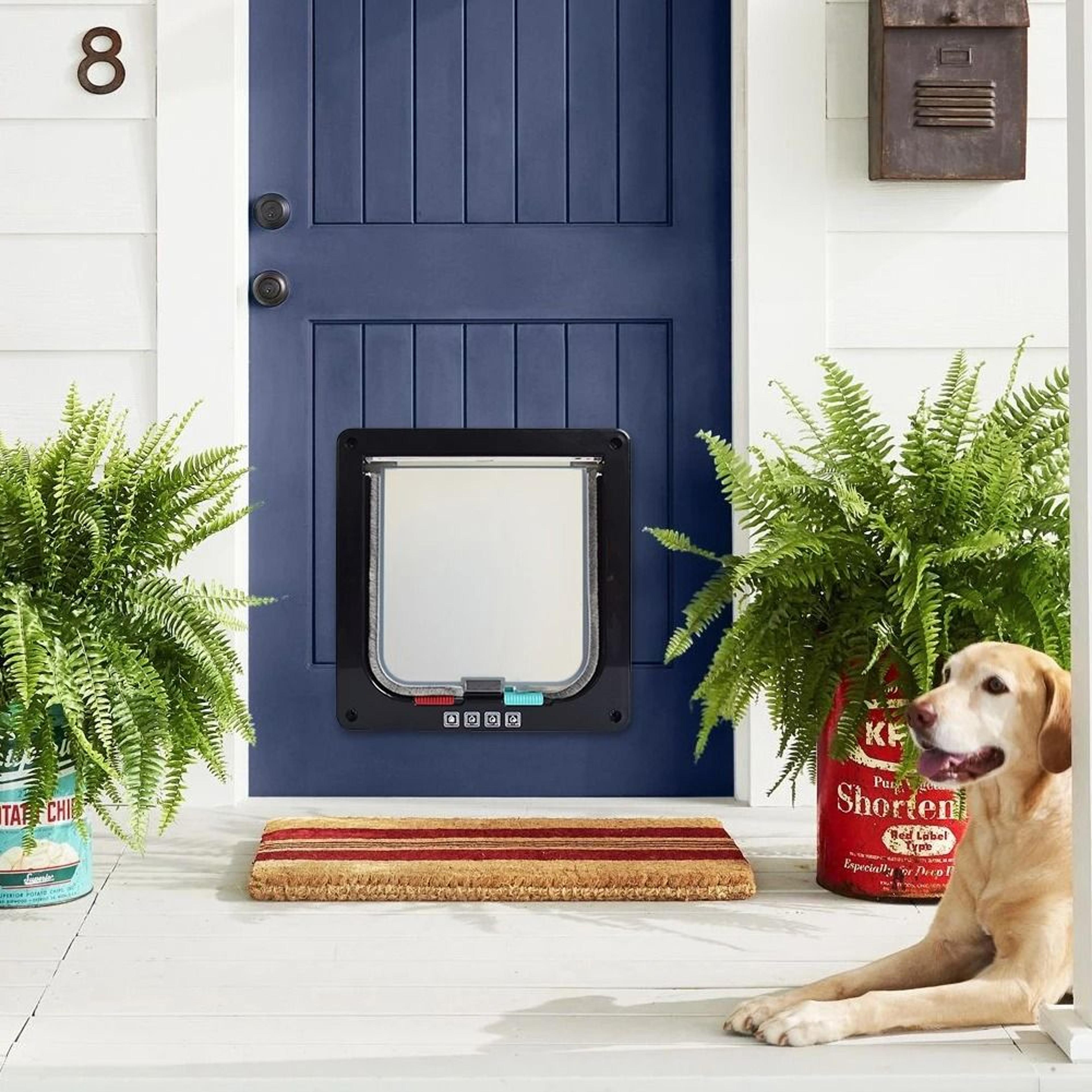 4Way Locking Pet Door Flap For Cats Kittens  Small Dogs 2