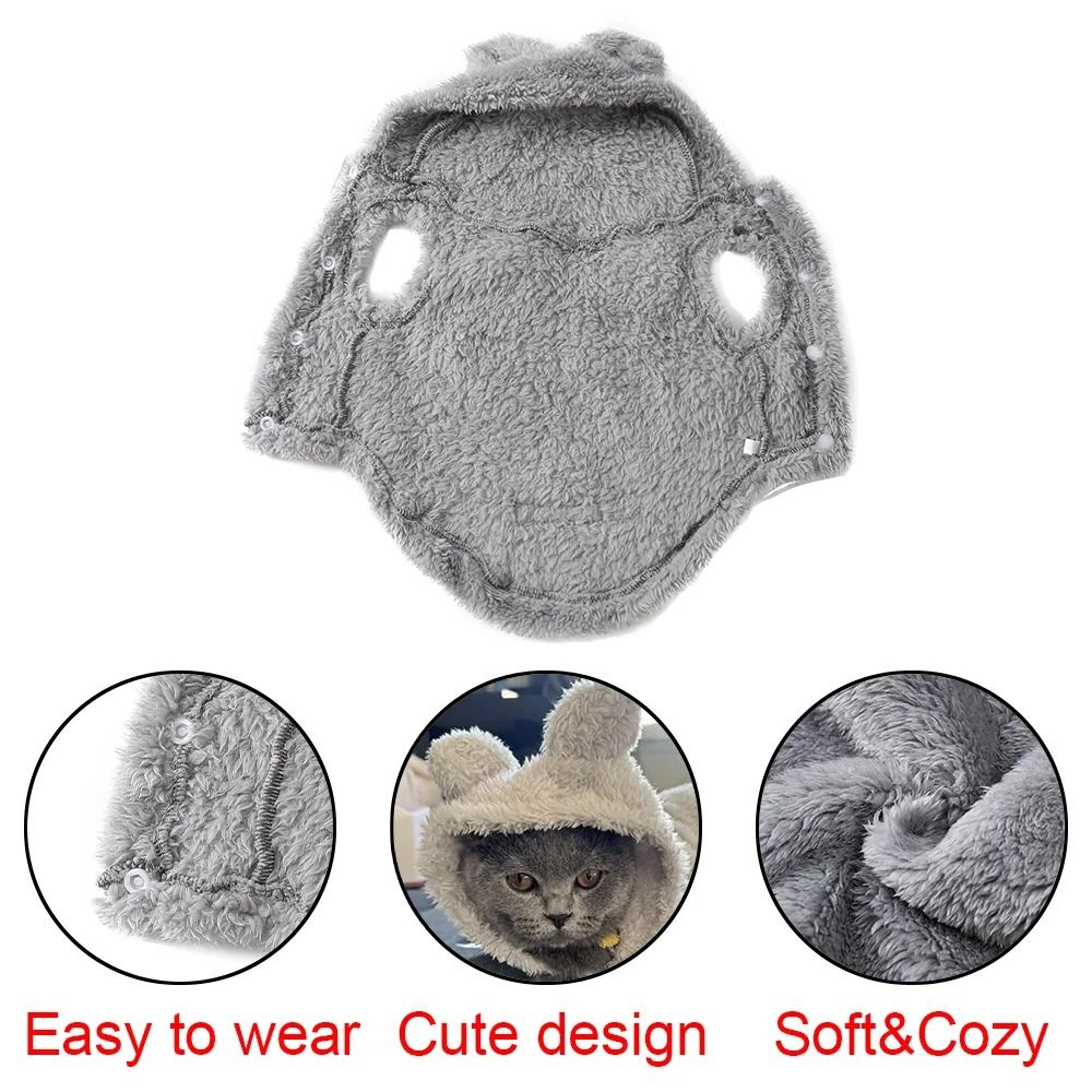 Cozy Fleece Cat Sweater Hoodie For Sphynx Cats  Small Dogs  Warm Pet Winter Coat 1