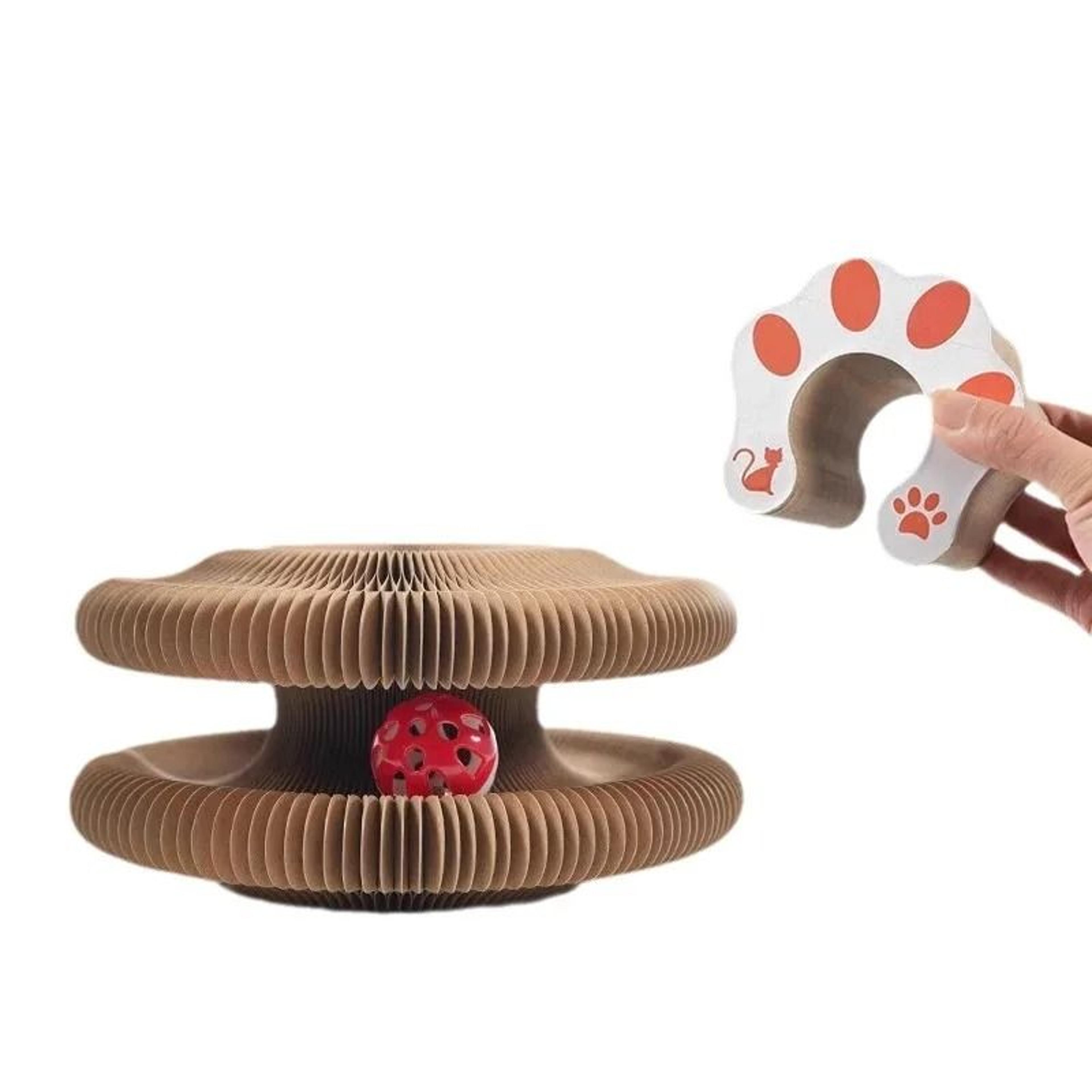 Magic Organ Cat Scratching Board  Foldable Accordion Cat Scratcher Toy For Claw Care  Interactive P 8