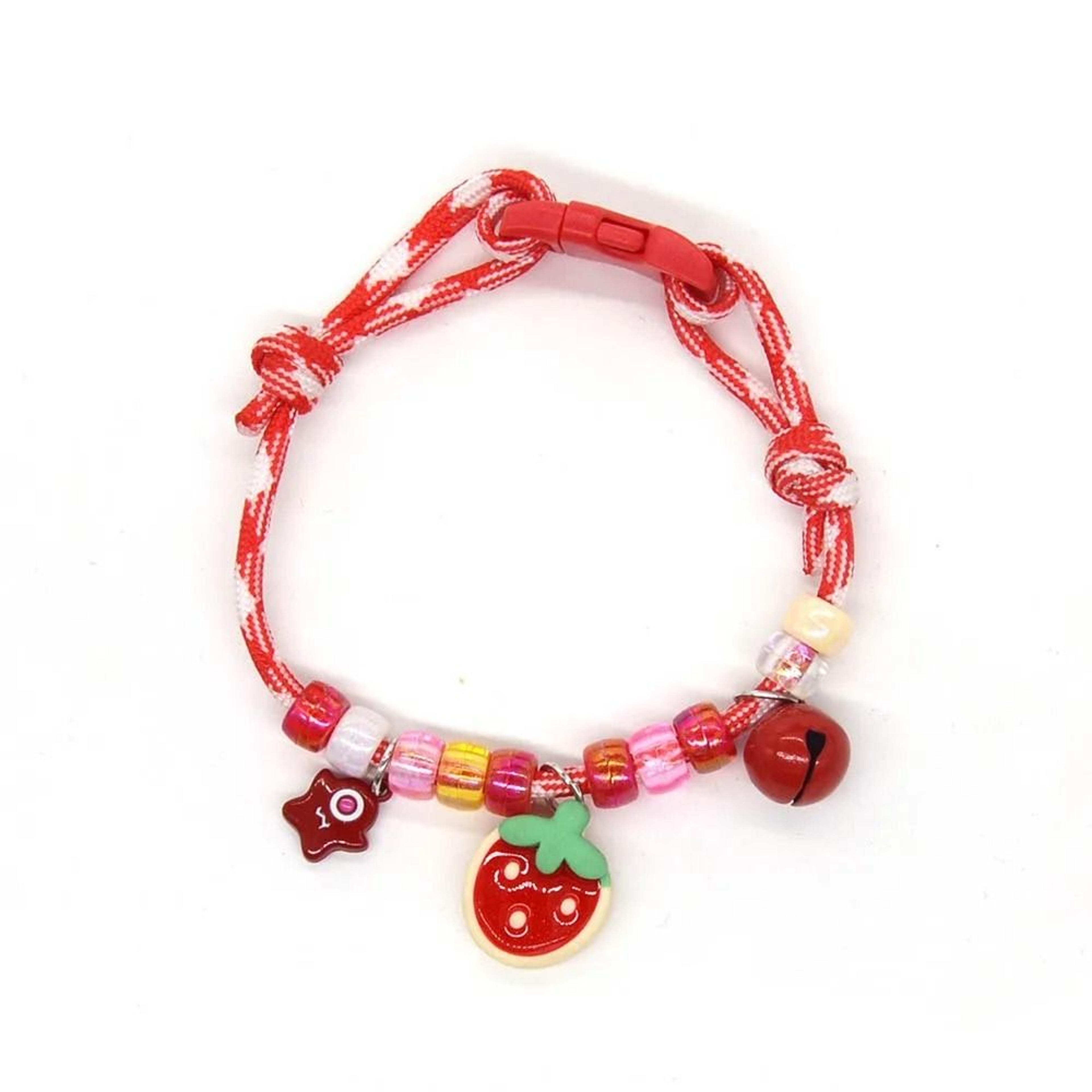 Colorful Braided Cat Collar With Bell  Adjustable Pet Necklace For Cats Kittens  Puppies 8