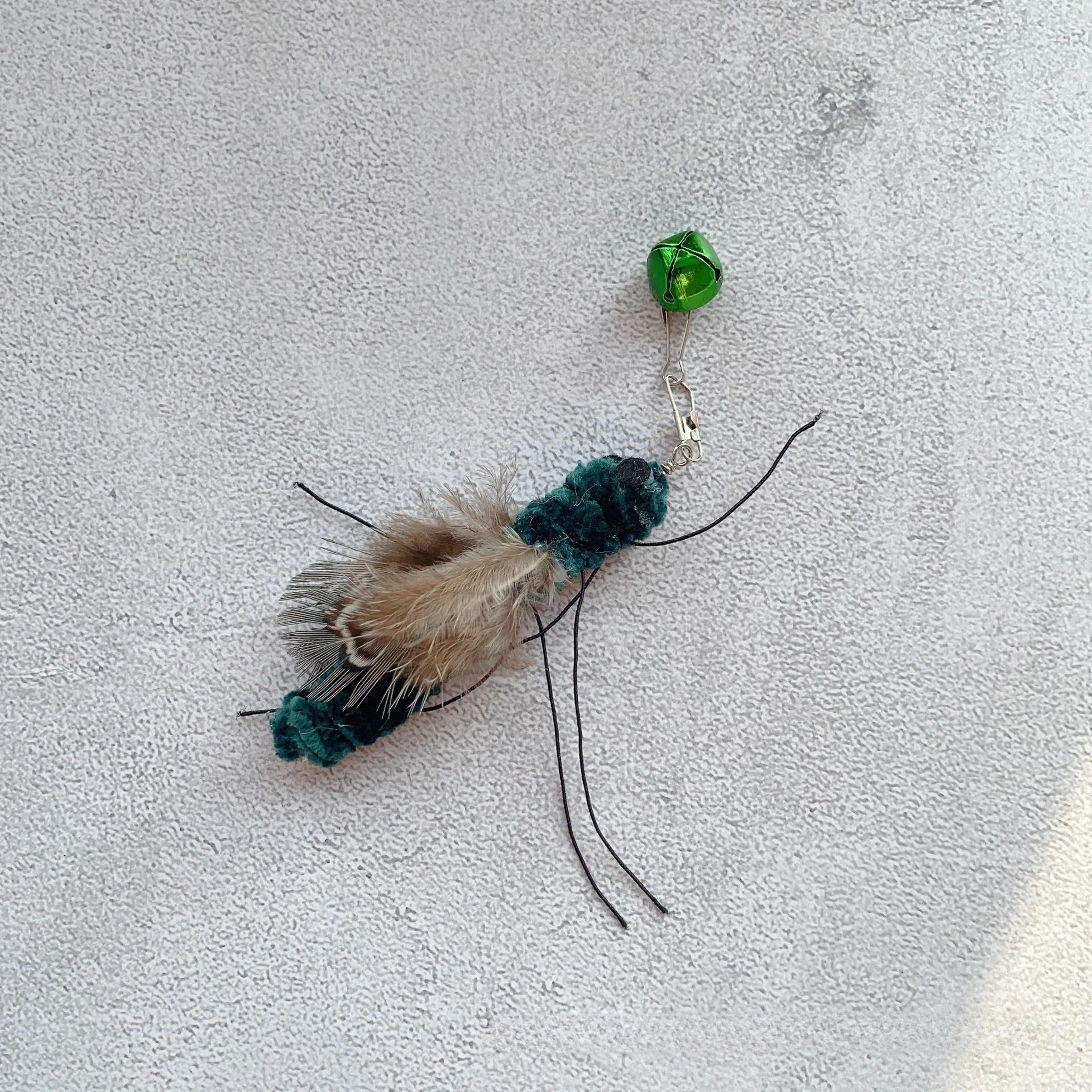 Interactive Insect Cat Wand Refills Plush Feather Bug Teaser Toy Replacement Set 3