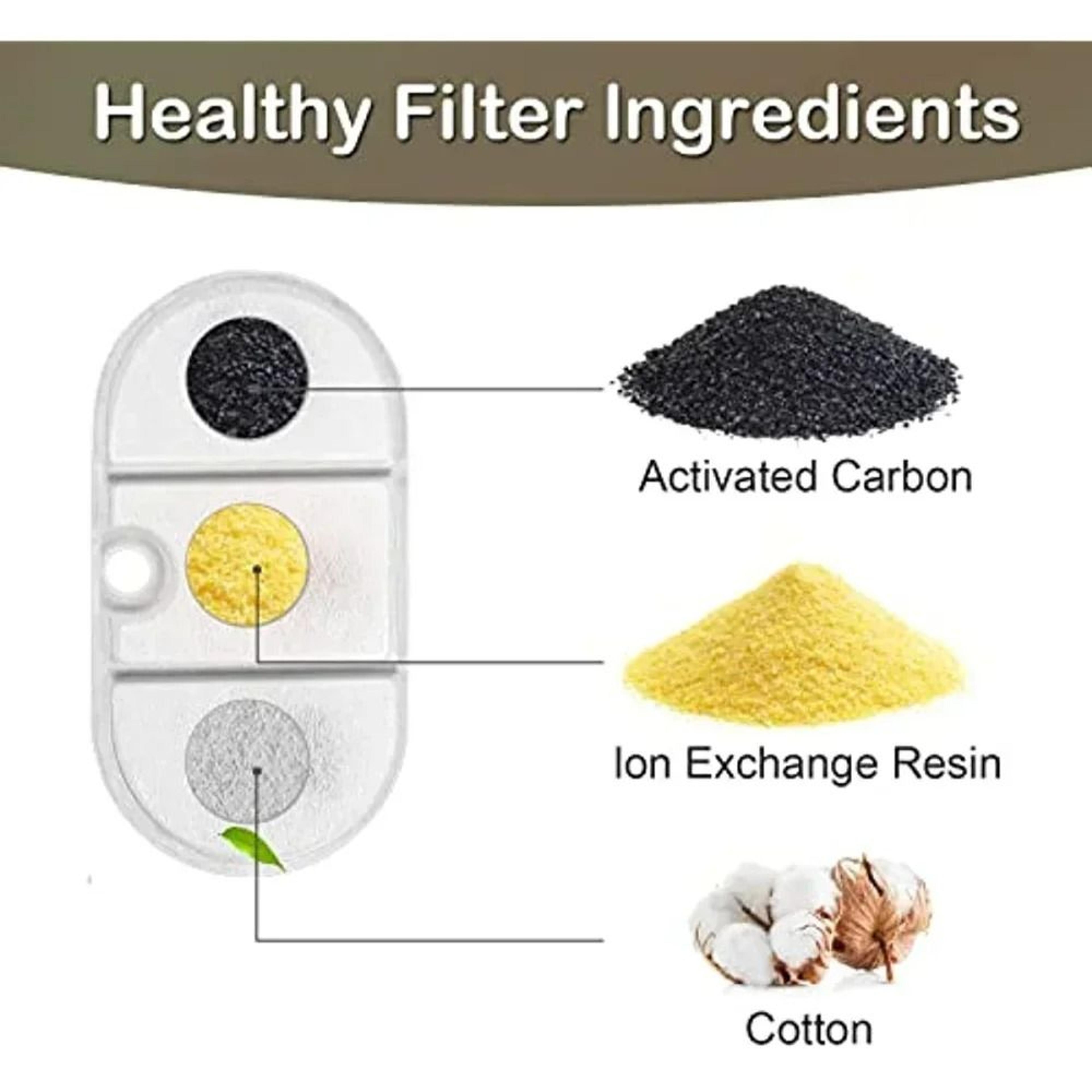 21L Cat Water Fountain Replacement Filter Set With 4 Carbon Filters  8 Sponge PreFilters 3