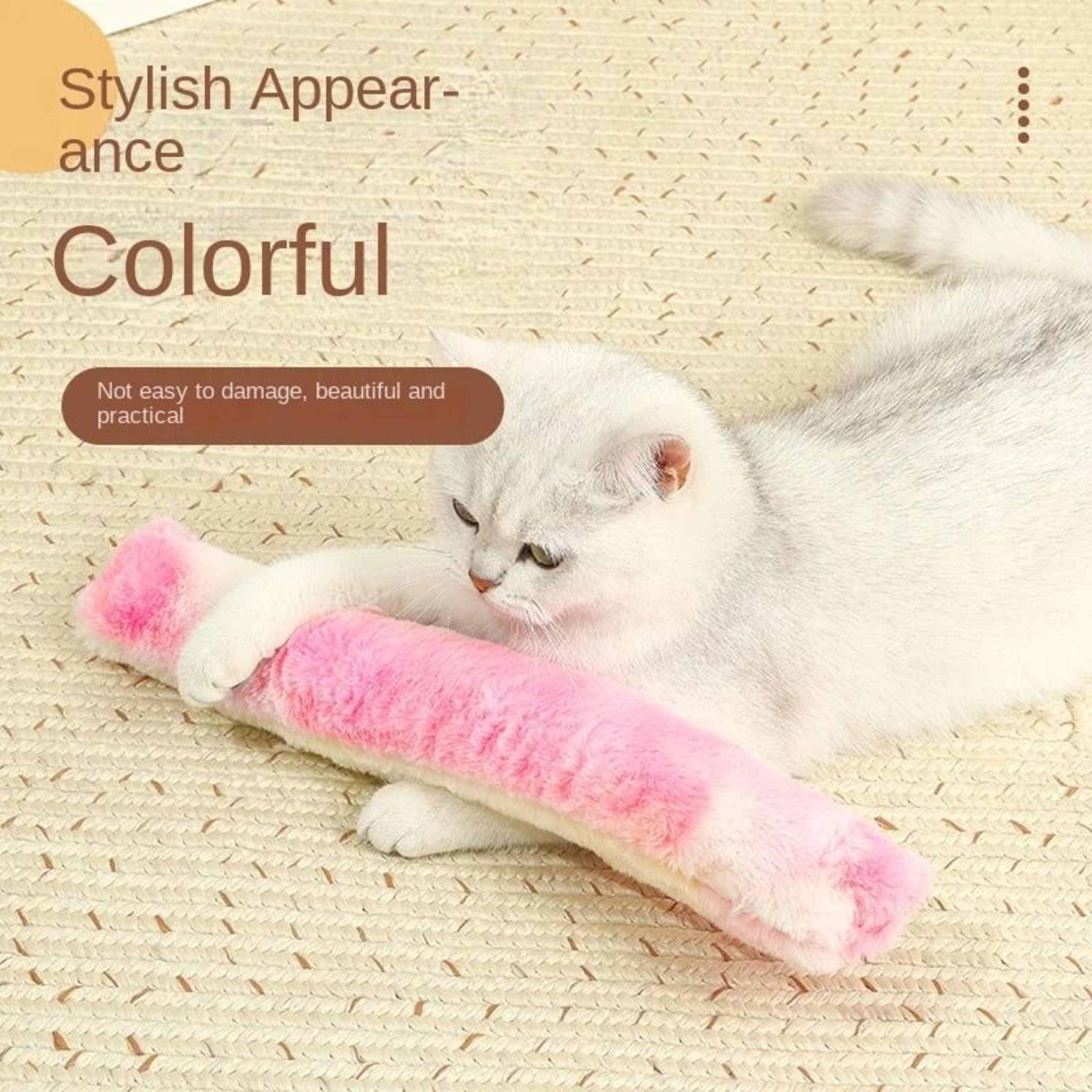 Catnip Kick Stick Plush Toy For Chewing Kicking  Indoor Play 2
