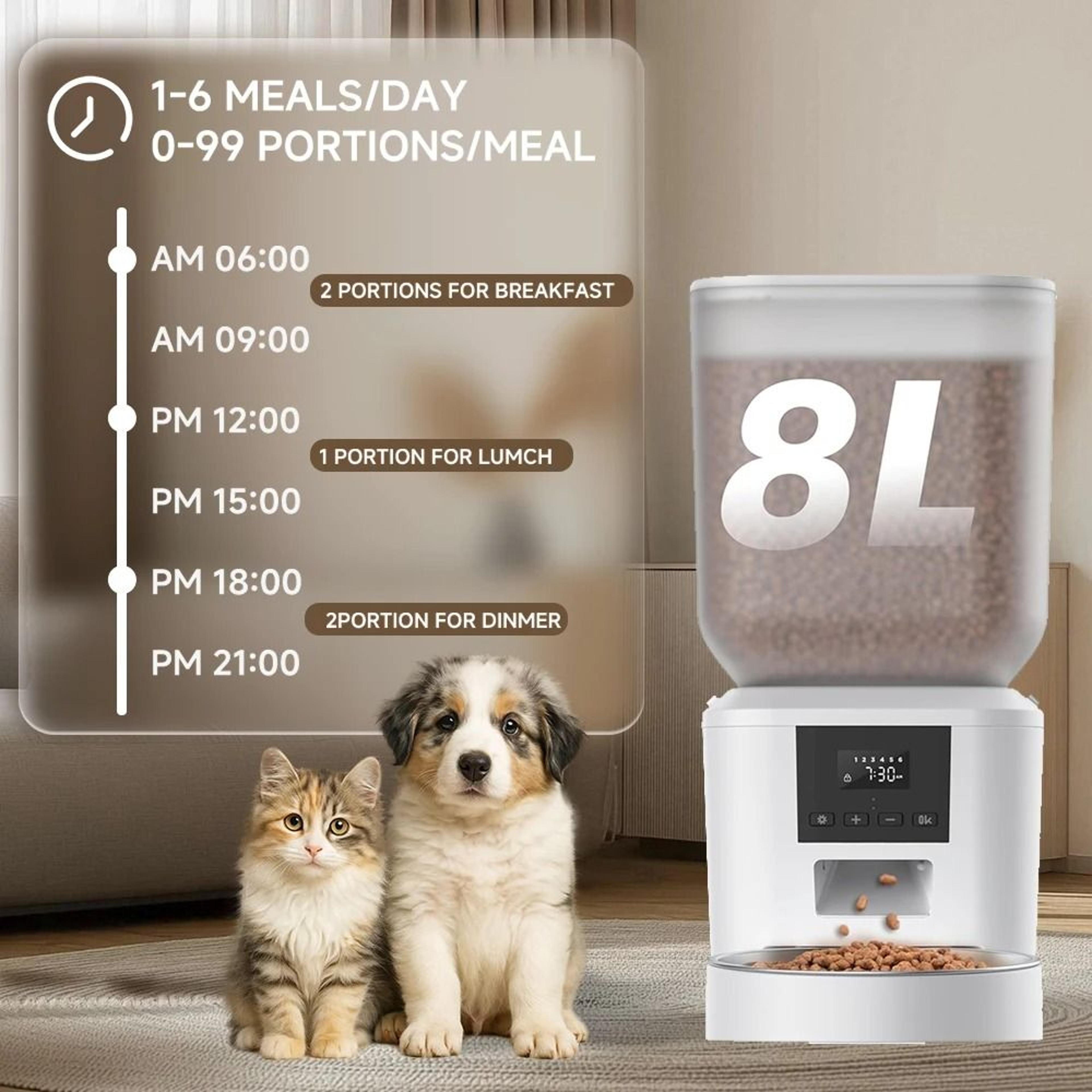 Furpipi 8L WiFi Automatic Pet Feeder With Camera 1