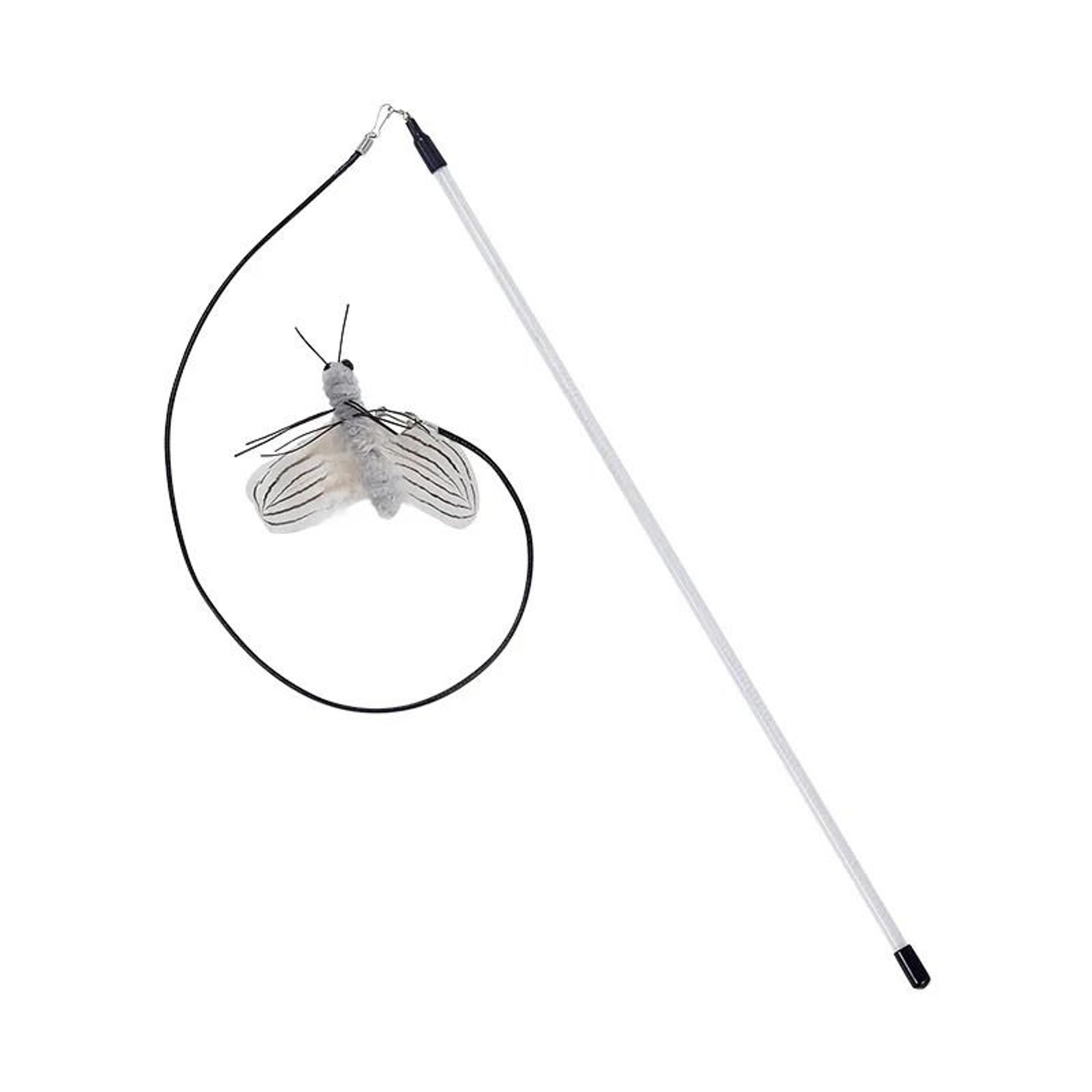 Dragonfly Feather Cat Teaser Wand Toy 8
