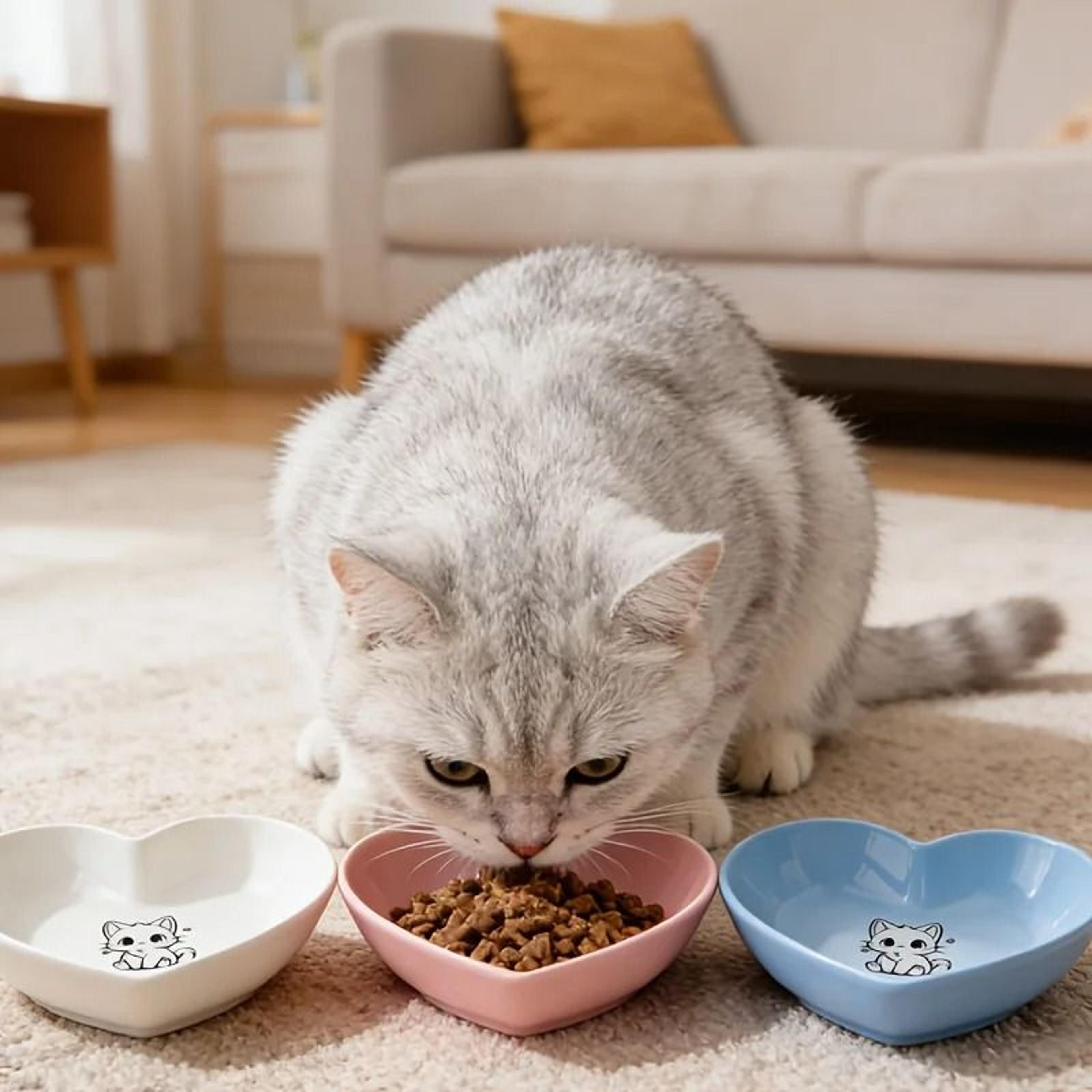 3Piece Shallow NonSlip Pet Bowl Set 2