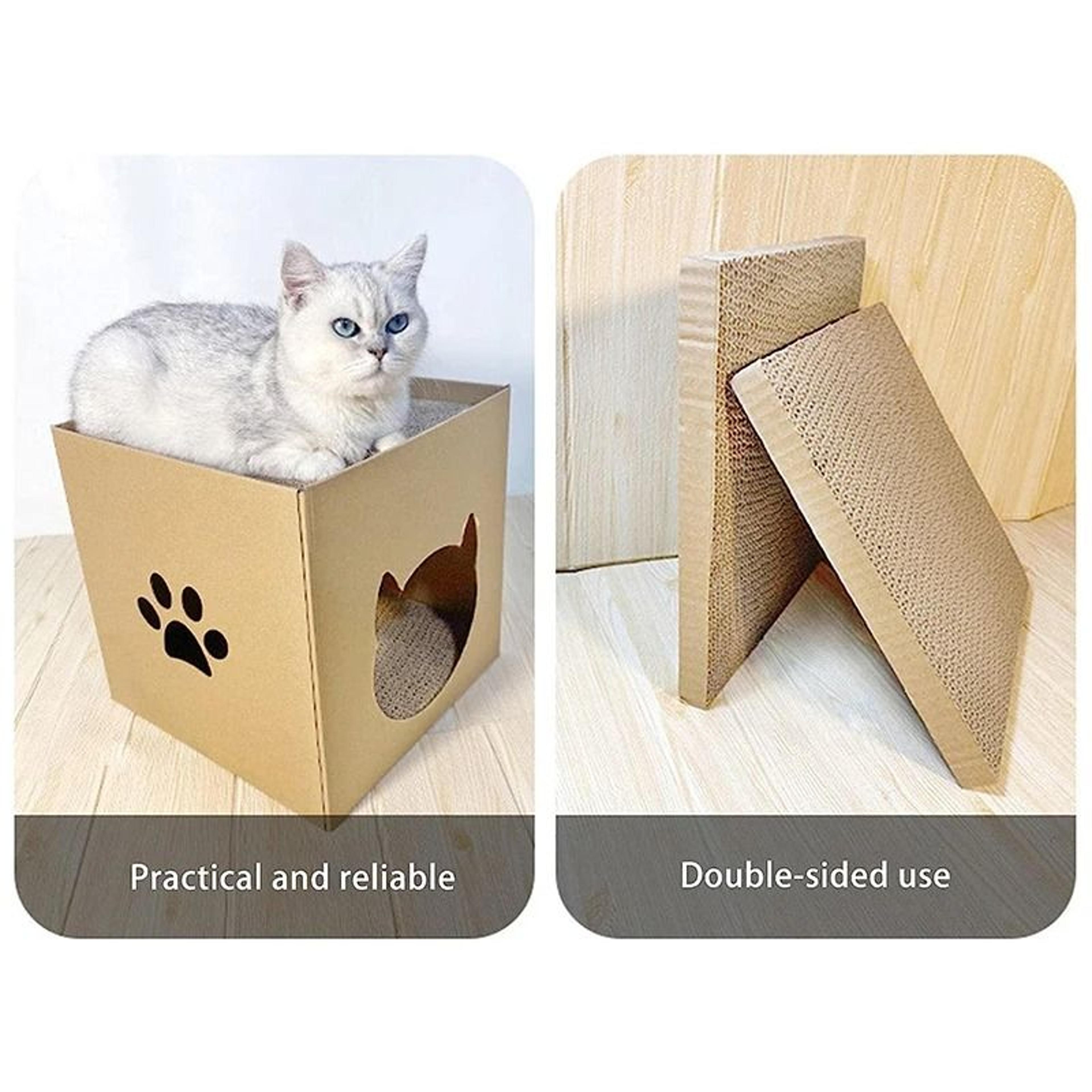 Foldable Cat House Scratching Board 3