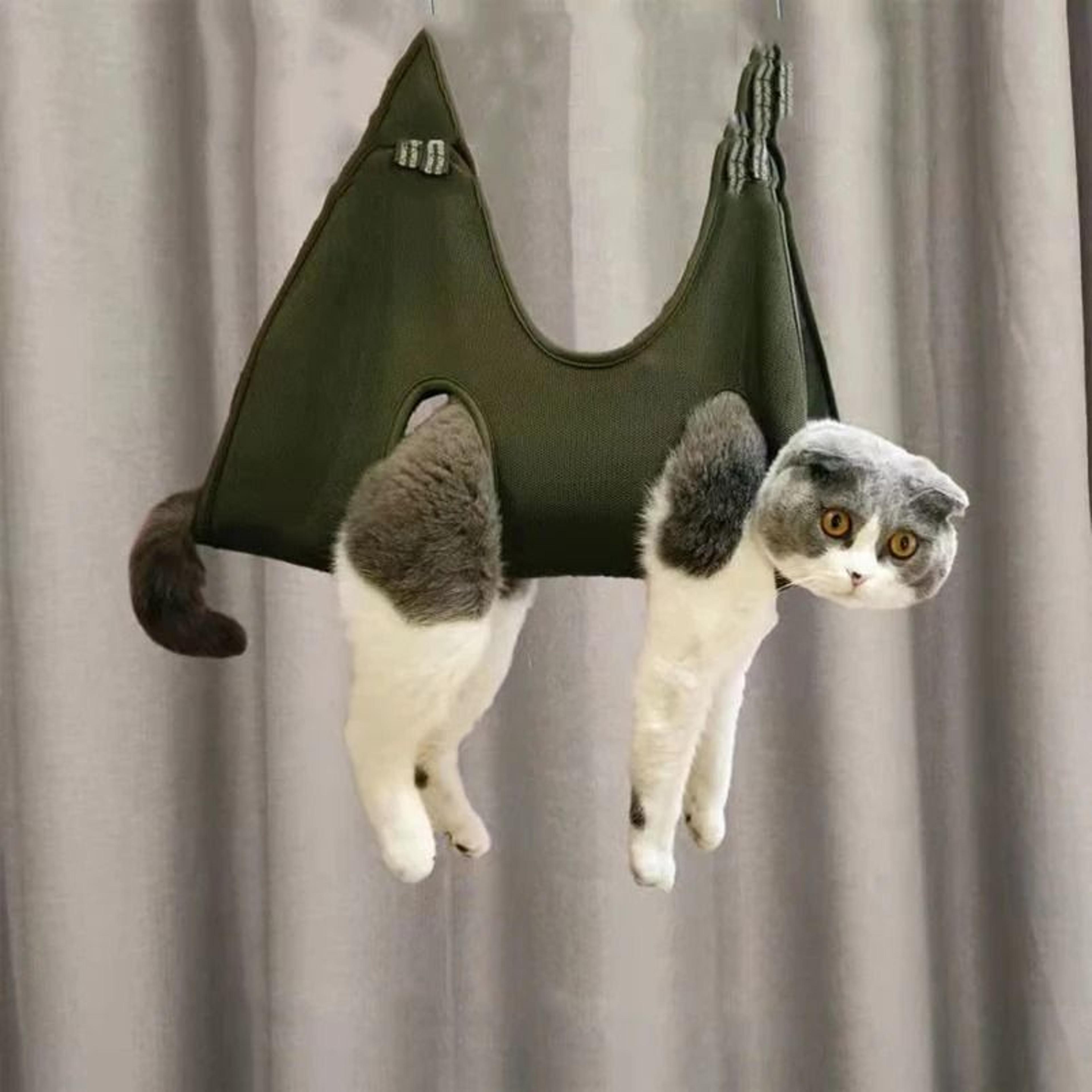 pet grooming hammock for bathing and nail trimming