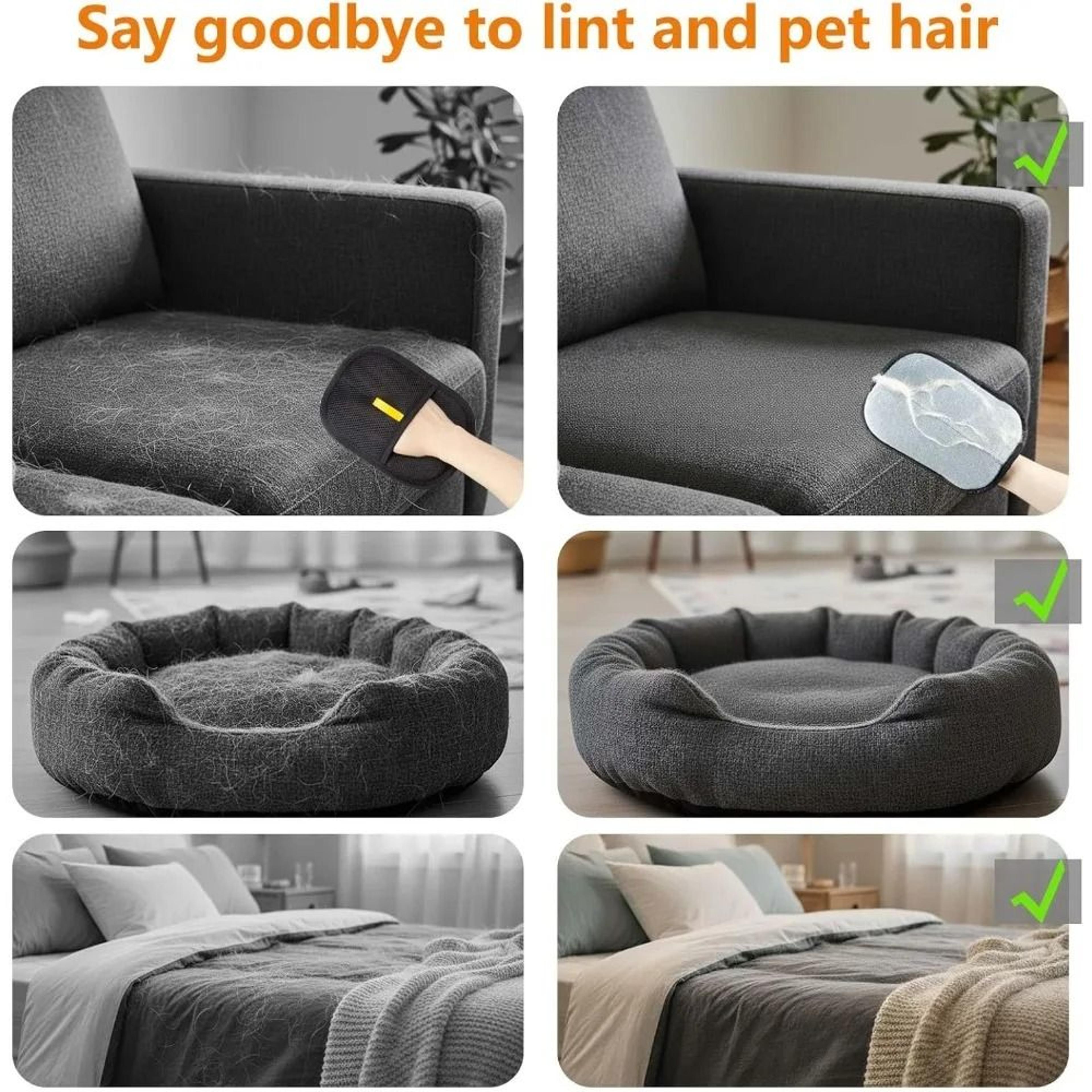 Reusable Electrostatic Pet Hair Removal Gloves 1