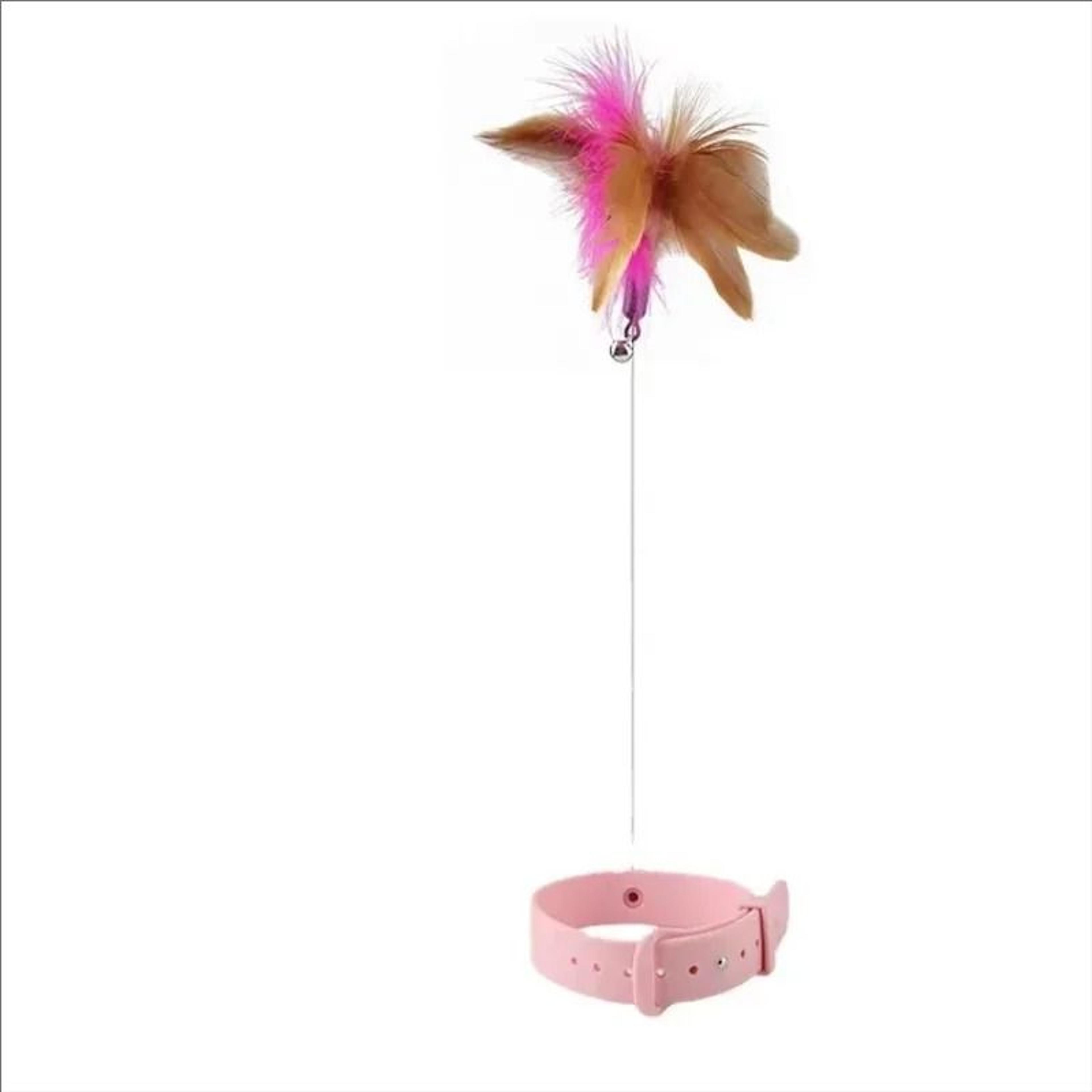 Interactive Feather Cat Collar Toy With Bell For SelfPlay Entertainment 8