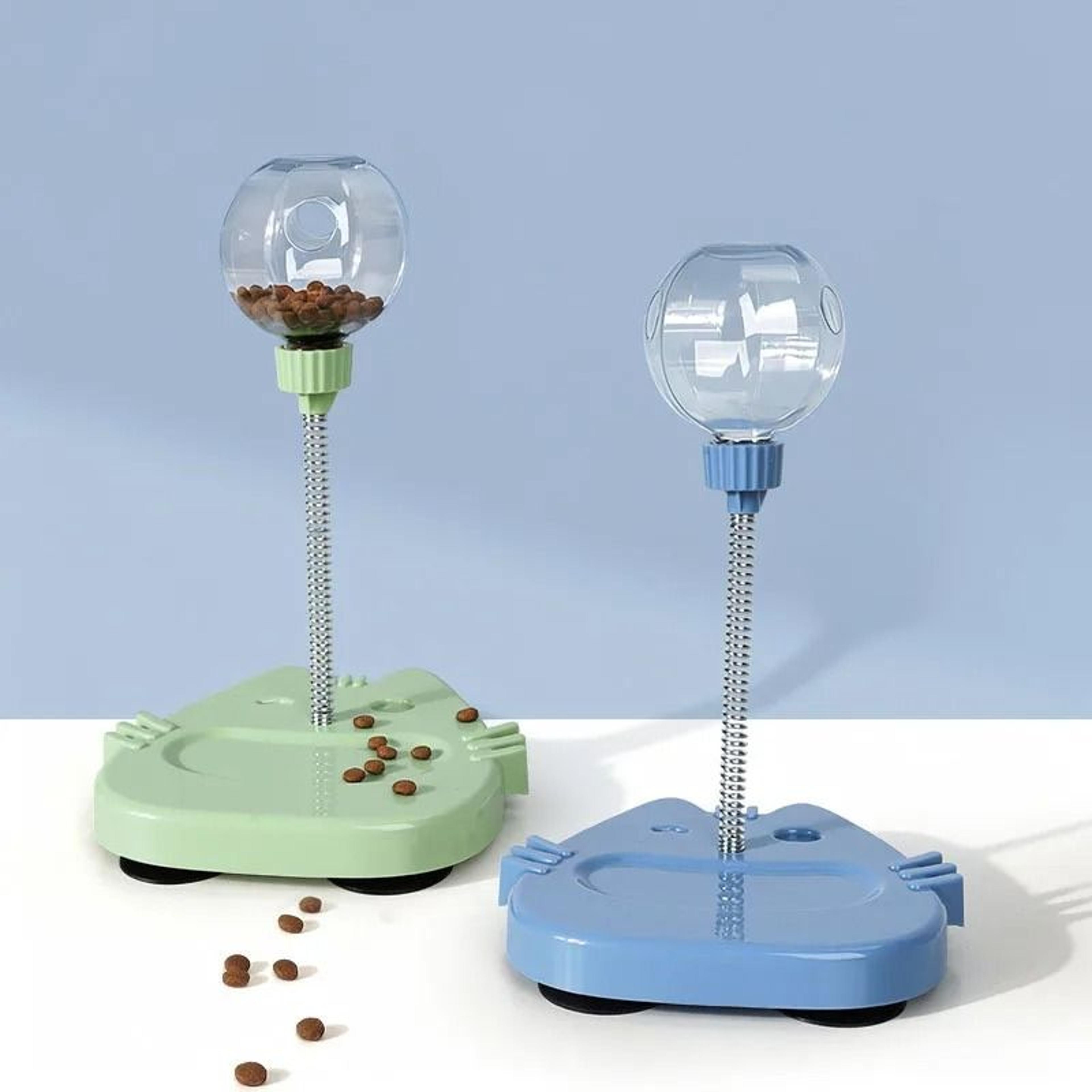 interactive wobble treat dispensing cat toy slow feeder puzzle for indoor cats and kittens