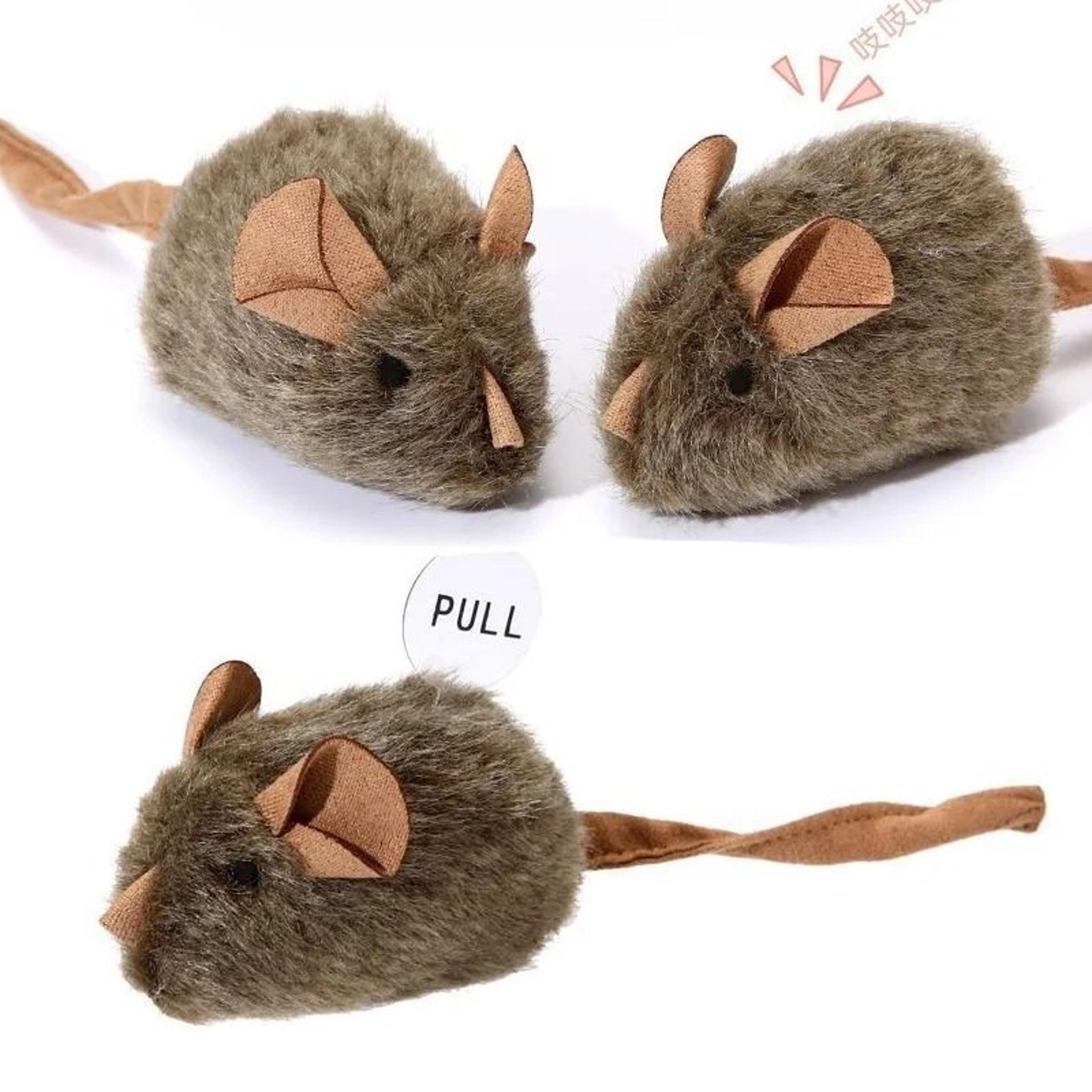 Smart Squeaky Mouse Cat Toy Interactive Plush Hunting  SelfPlay Teaser 6