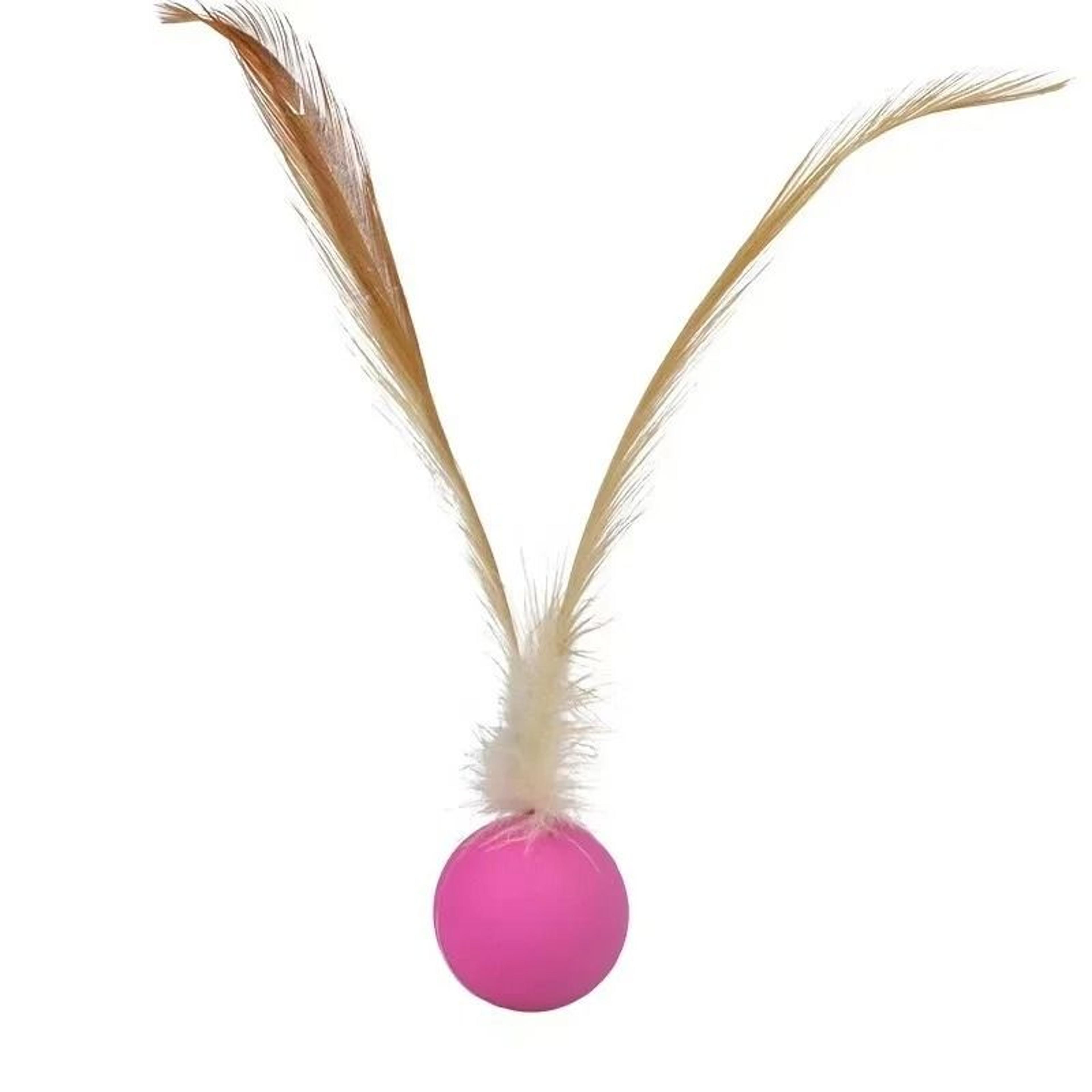 Feather Bounce Sports Ball Interactive Cat Toy For Active Kittens  Pets 10
